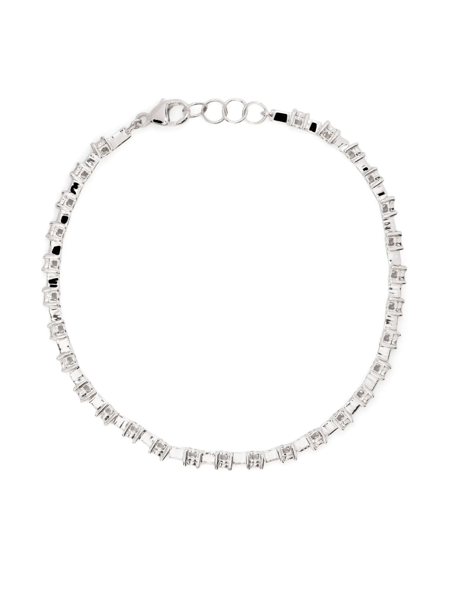 14kt white gold Ava Bea Interval diamond tennis bracelet