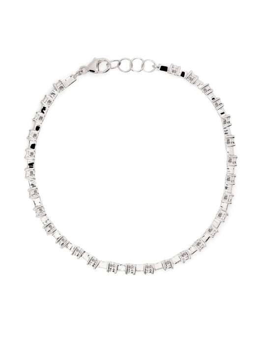 14kt white gold Ava Bea Interval diamond tennis bracelet
