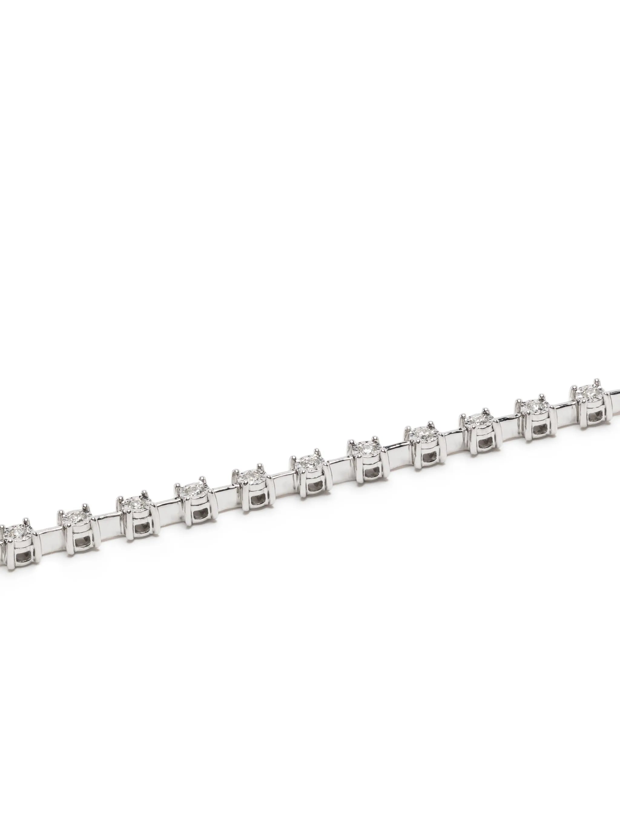 14kt white gold Ava Bea Interval diamond tennis bracelet