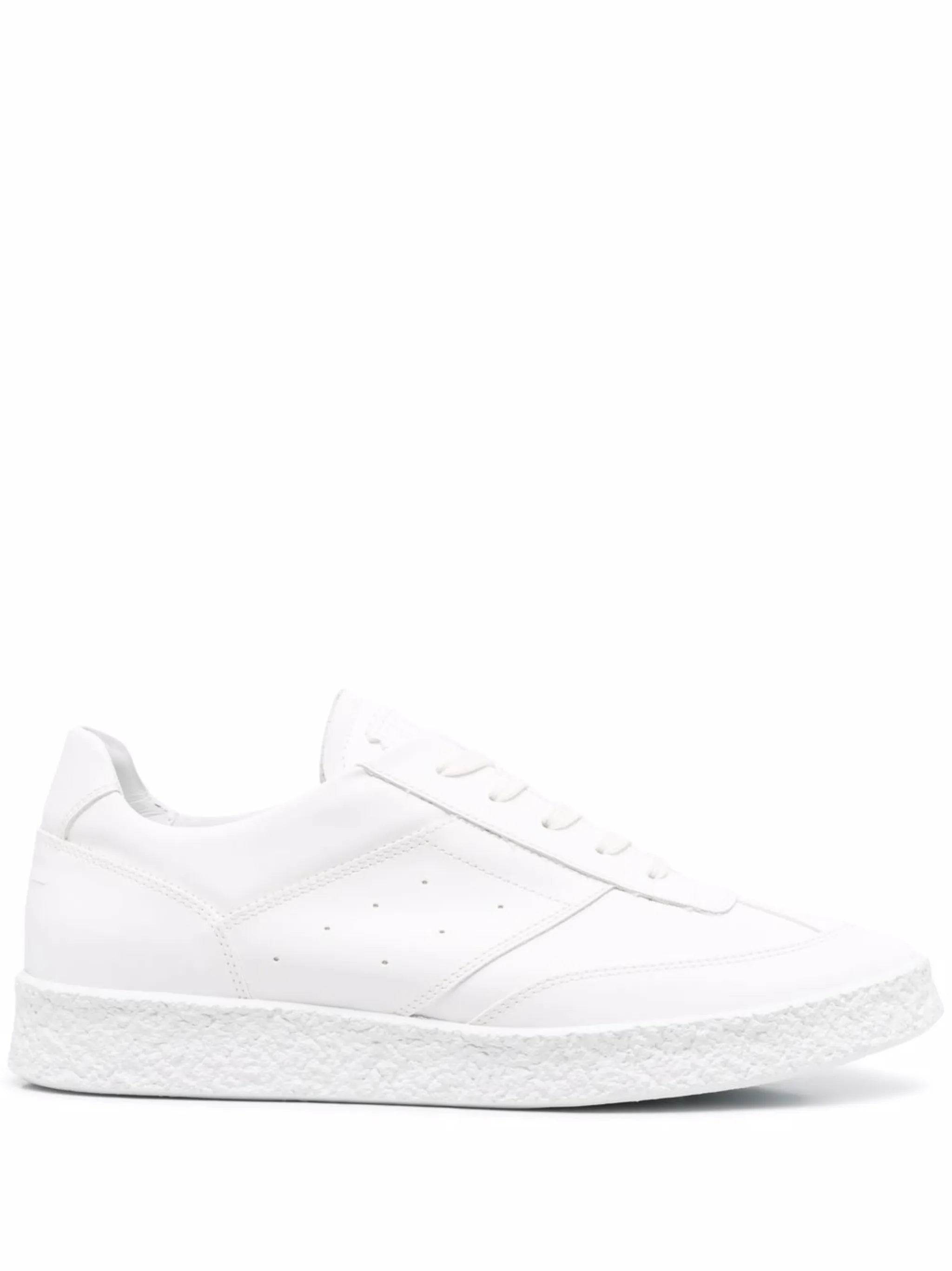 embossed-logo tongue sneakers