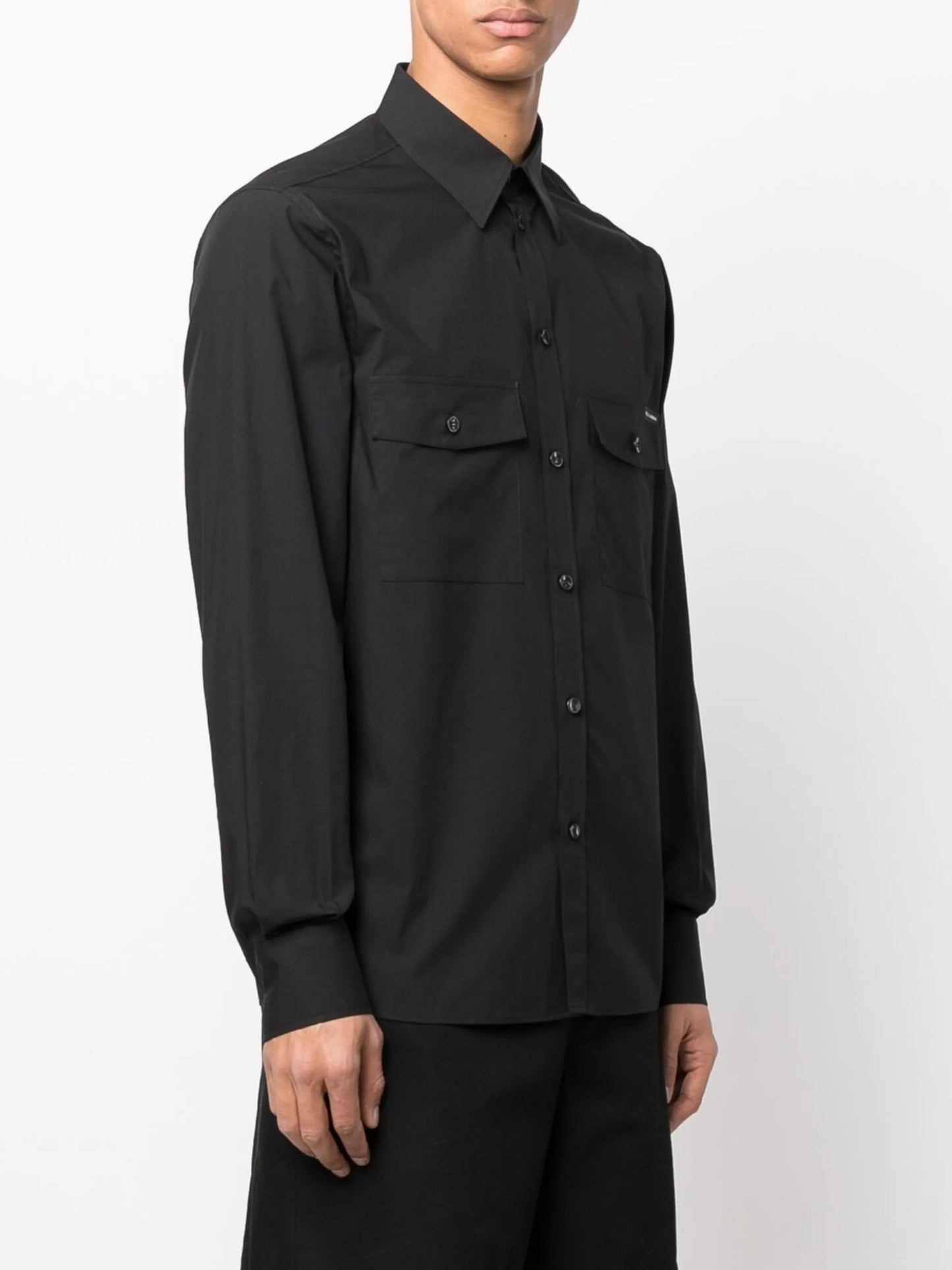logo-patch long-sleeve shirt
