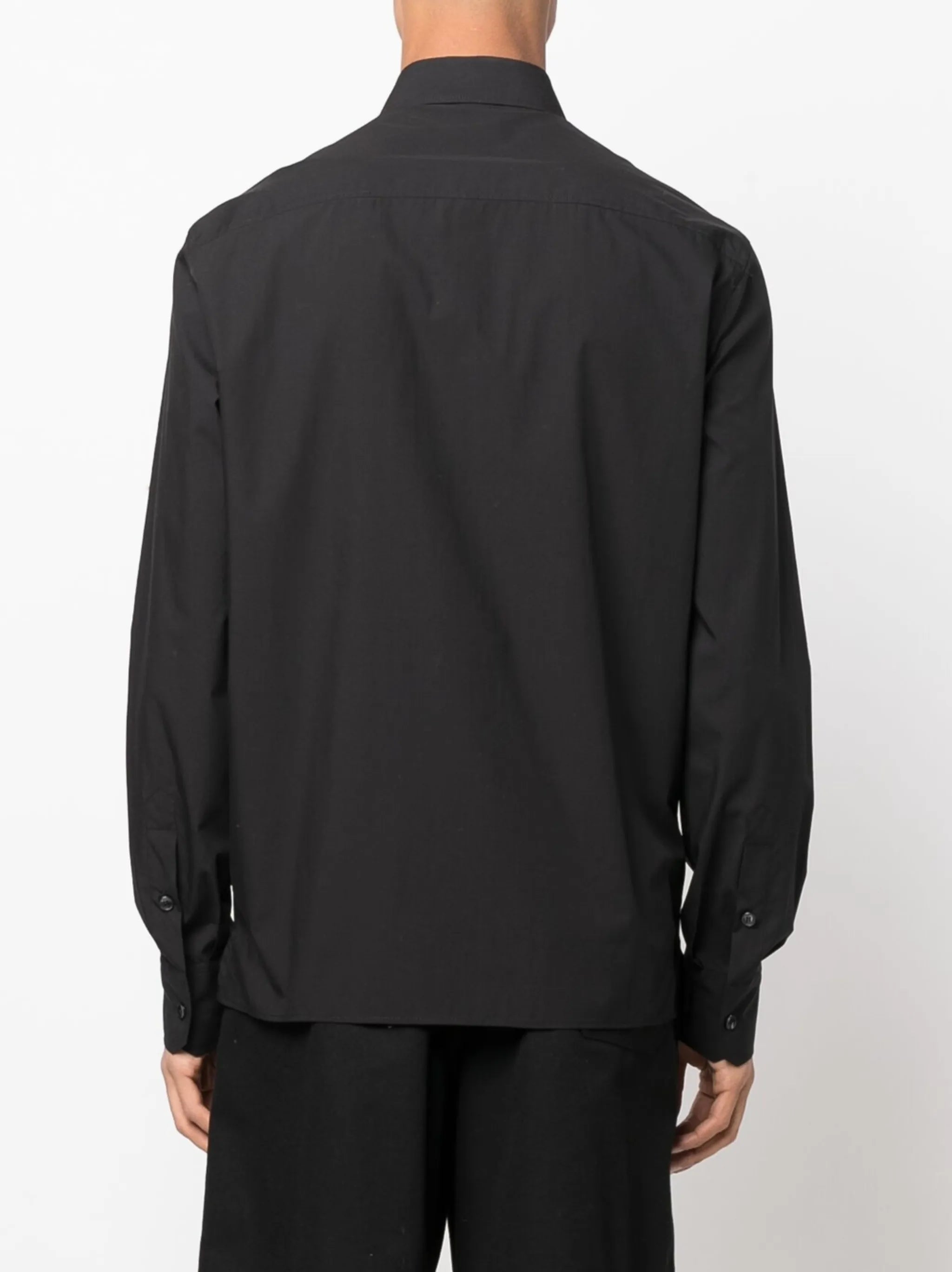 logo-patch long-sleeve shirt