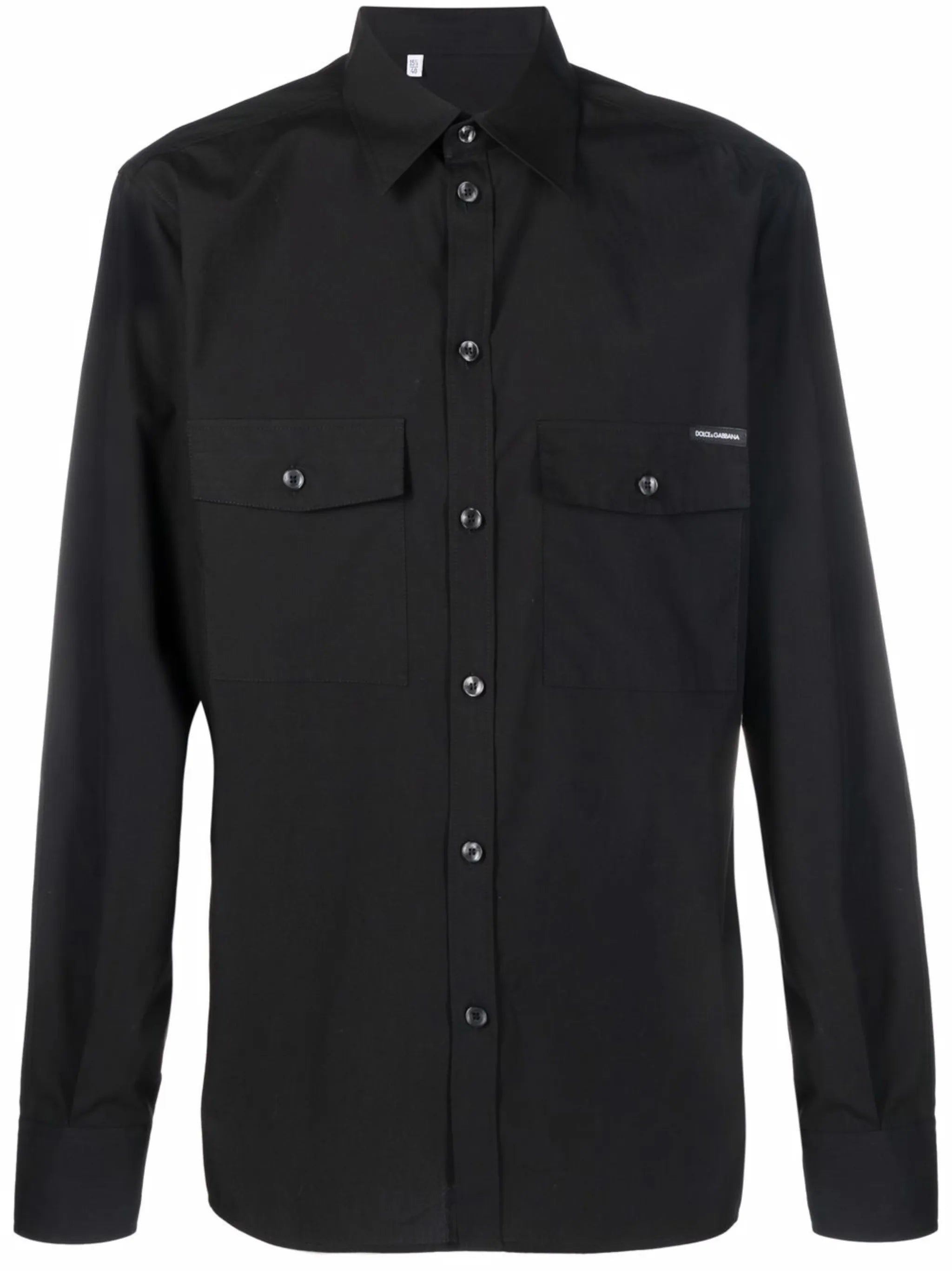 logo-patch long-sleeve shirt