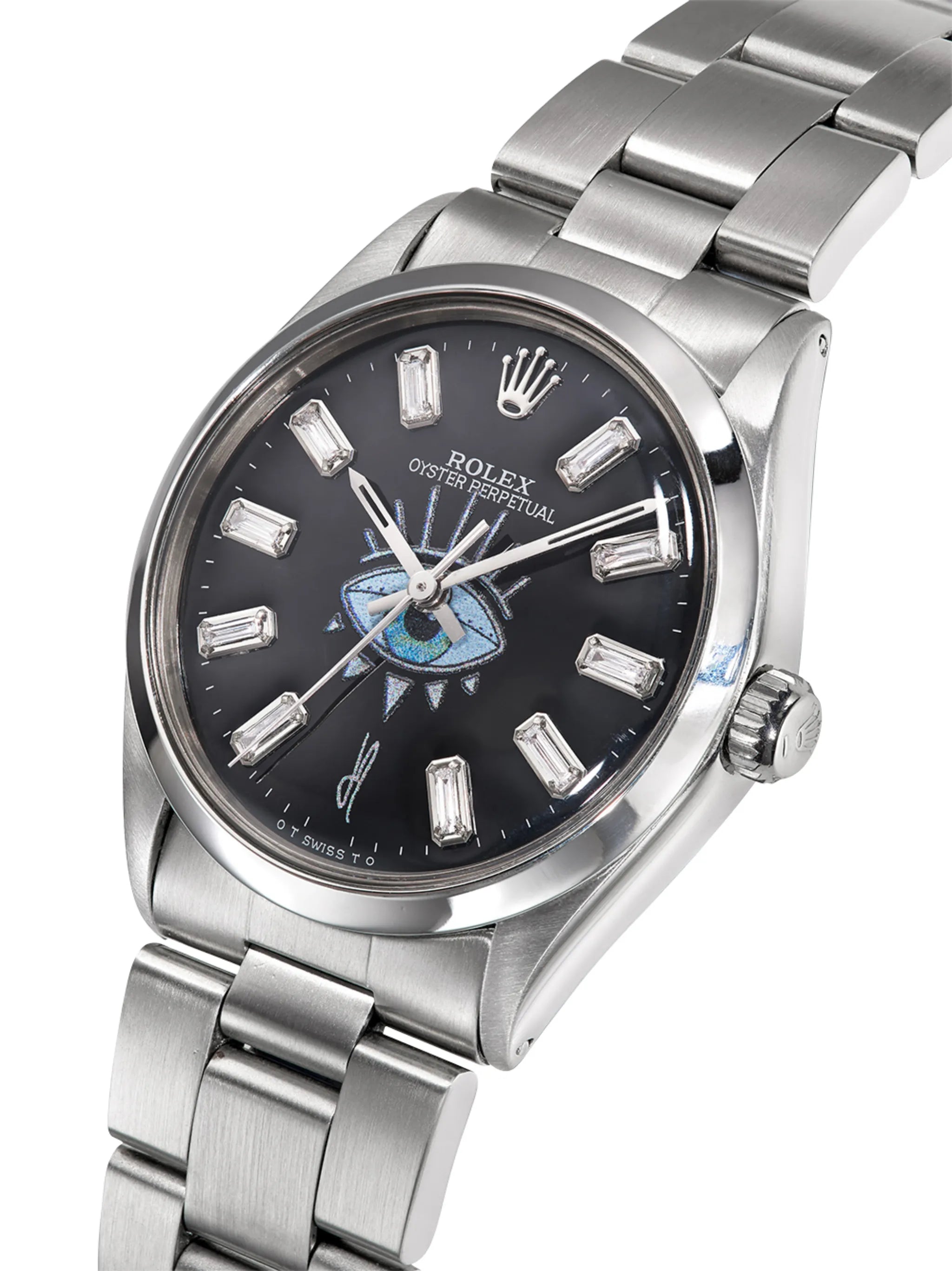 pre-owned customised Rolex Oyster Perpetual 34mm