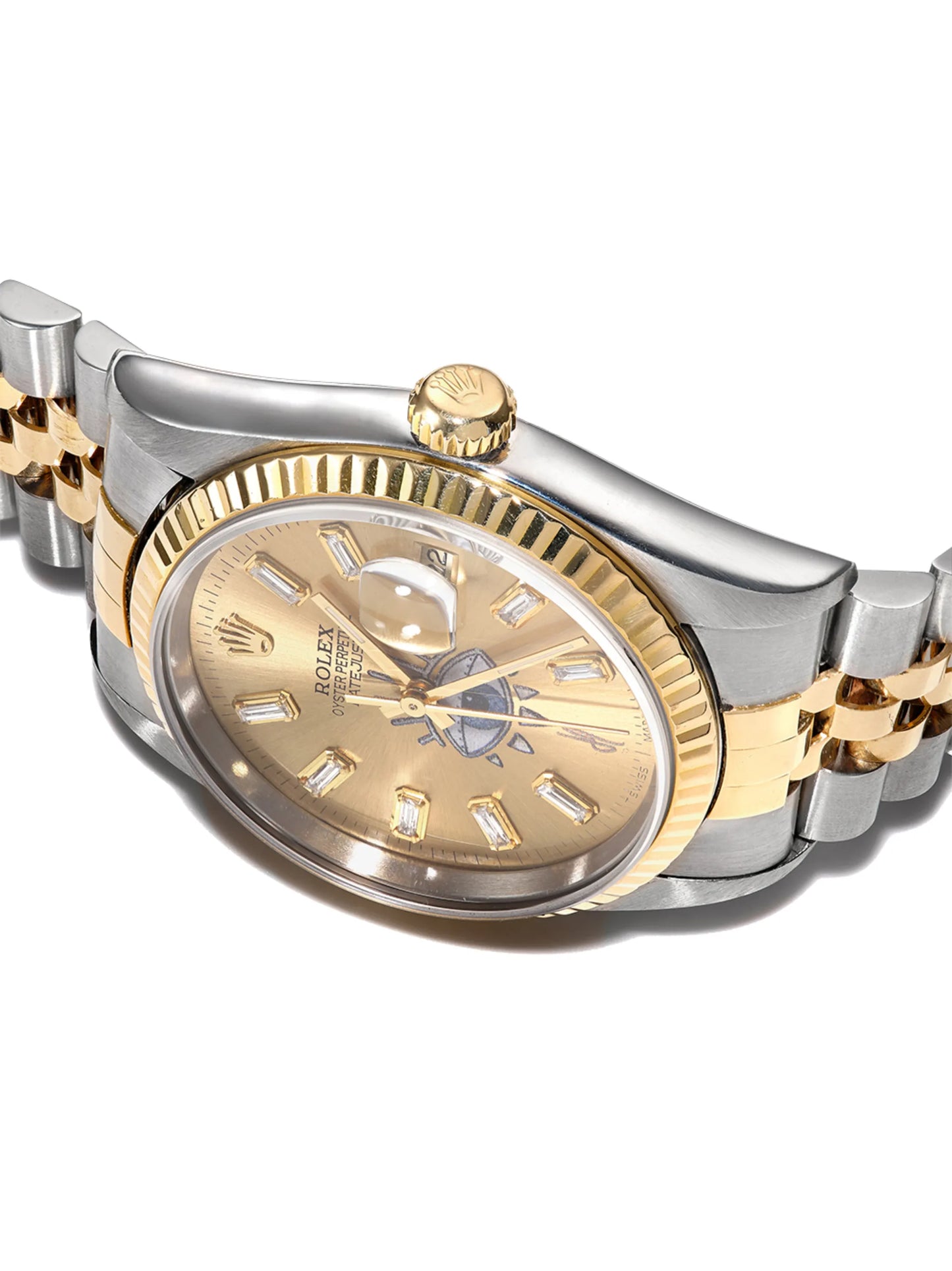 pre-owned customised Rolex Oyster Perpetual Datejust 34mm watch