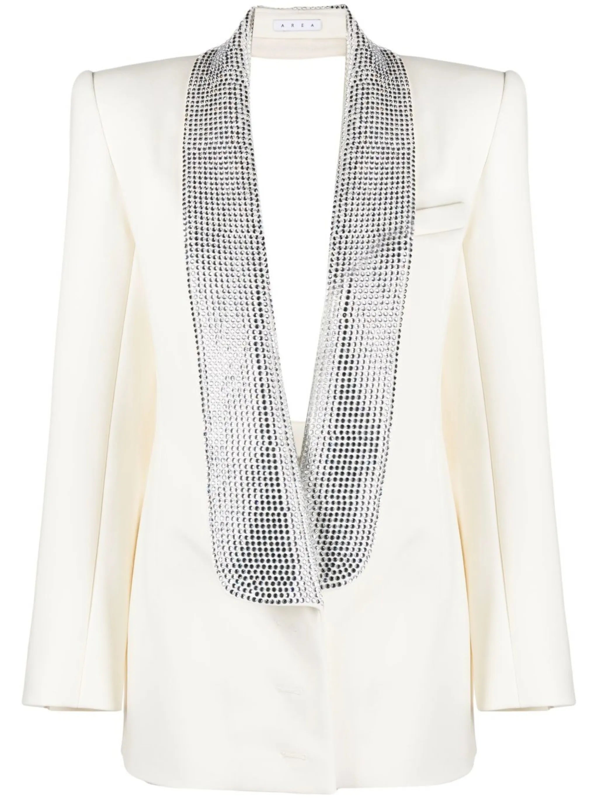 crystal-embellished tailored dress