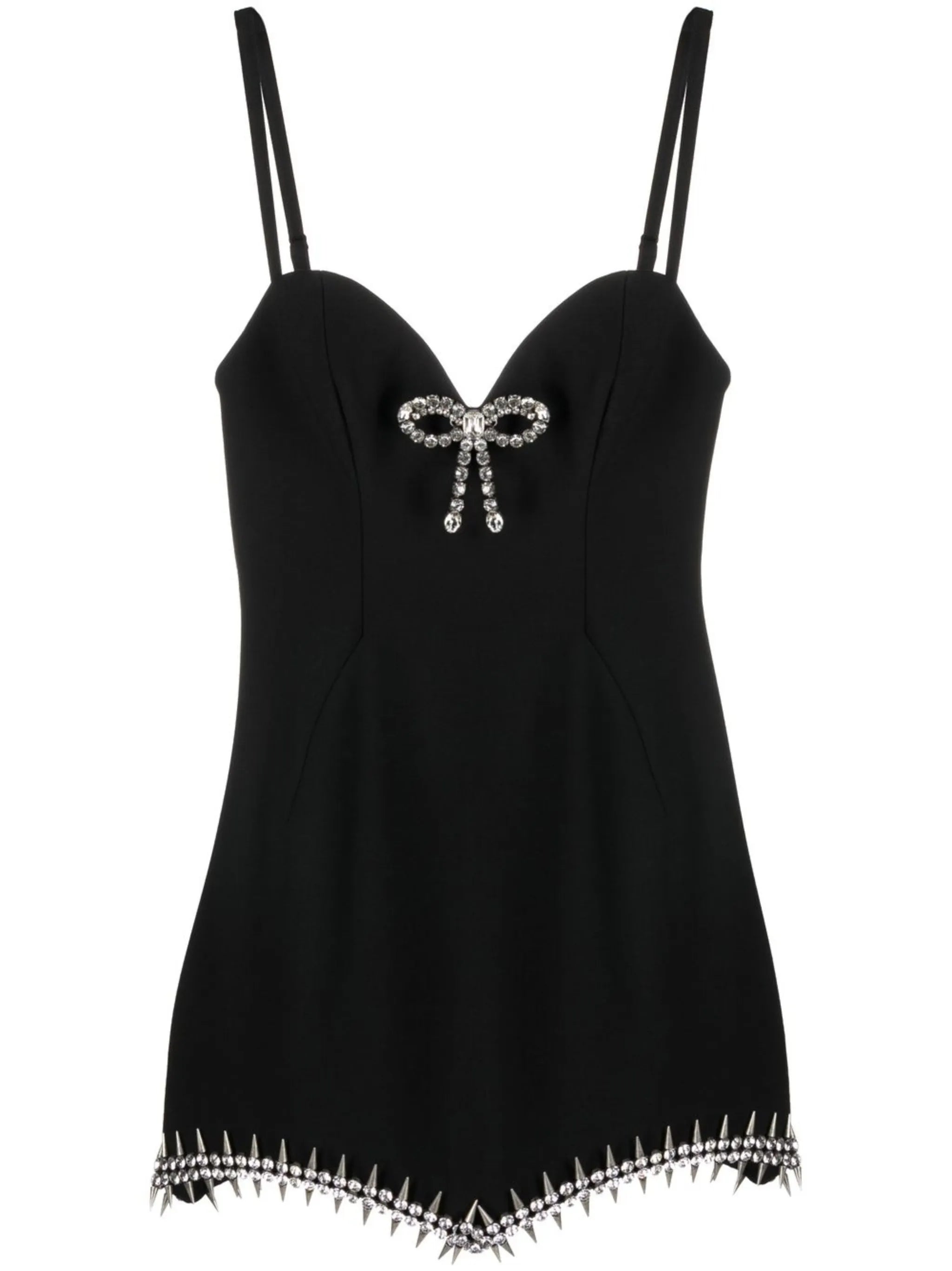 crystal-embellished mini dress