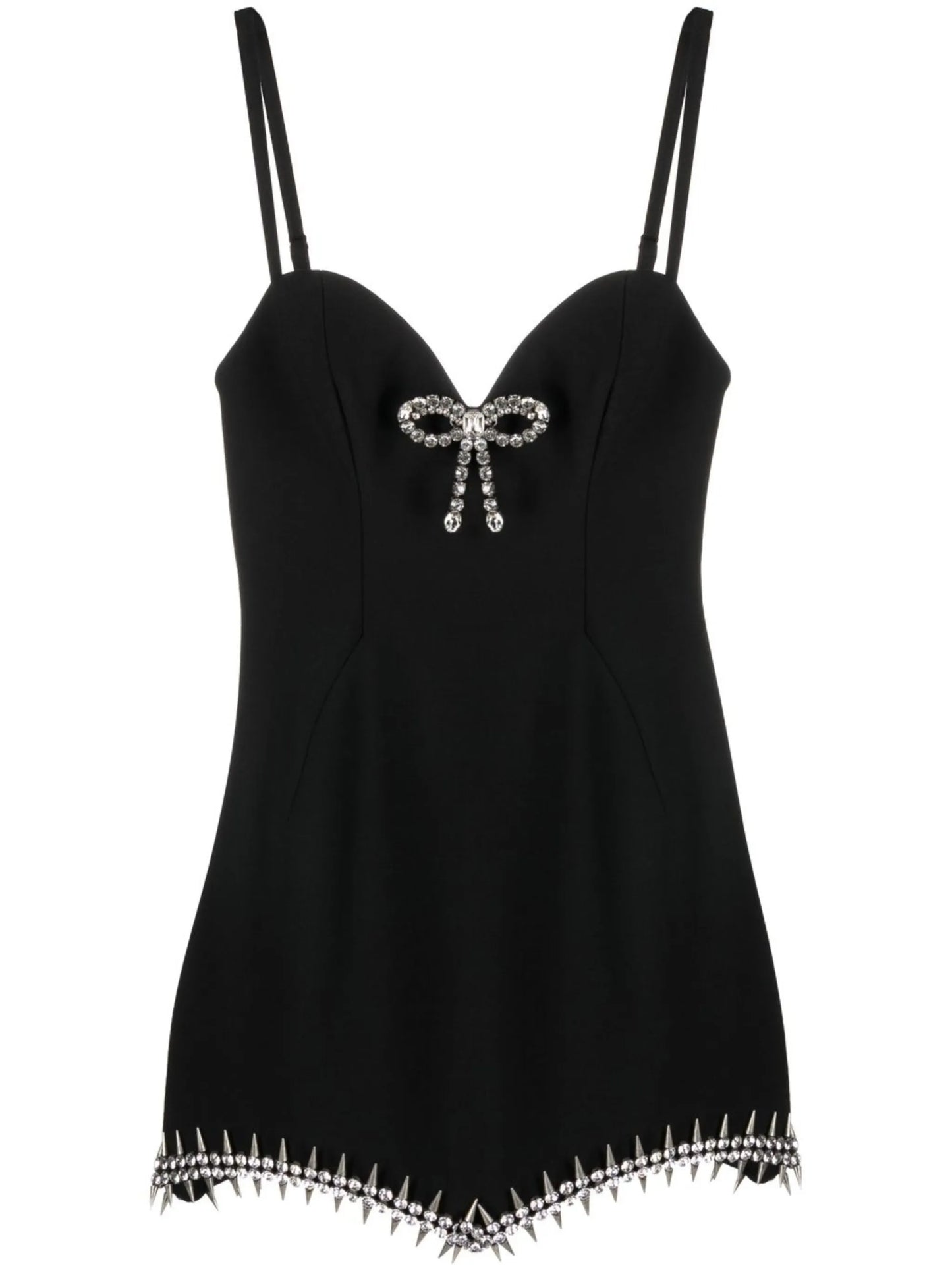 crystal-embellished mini dress