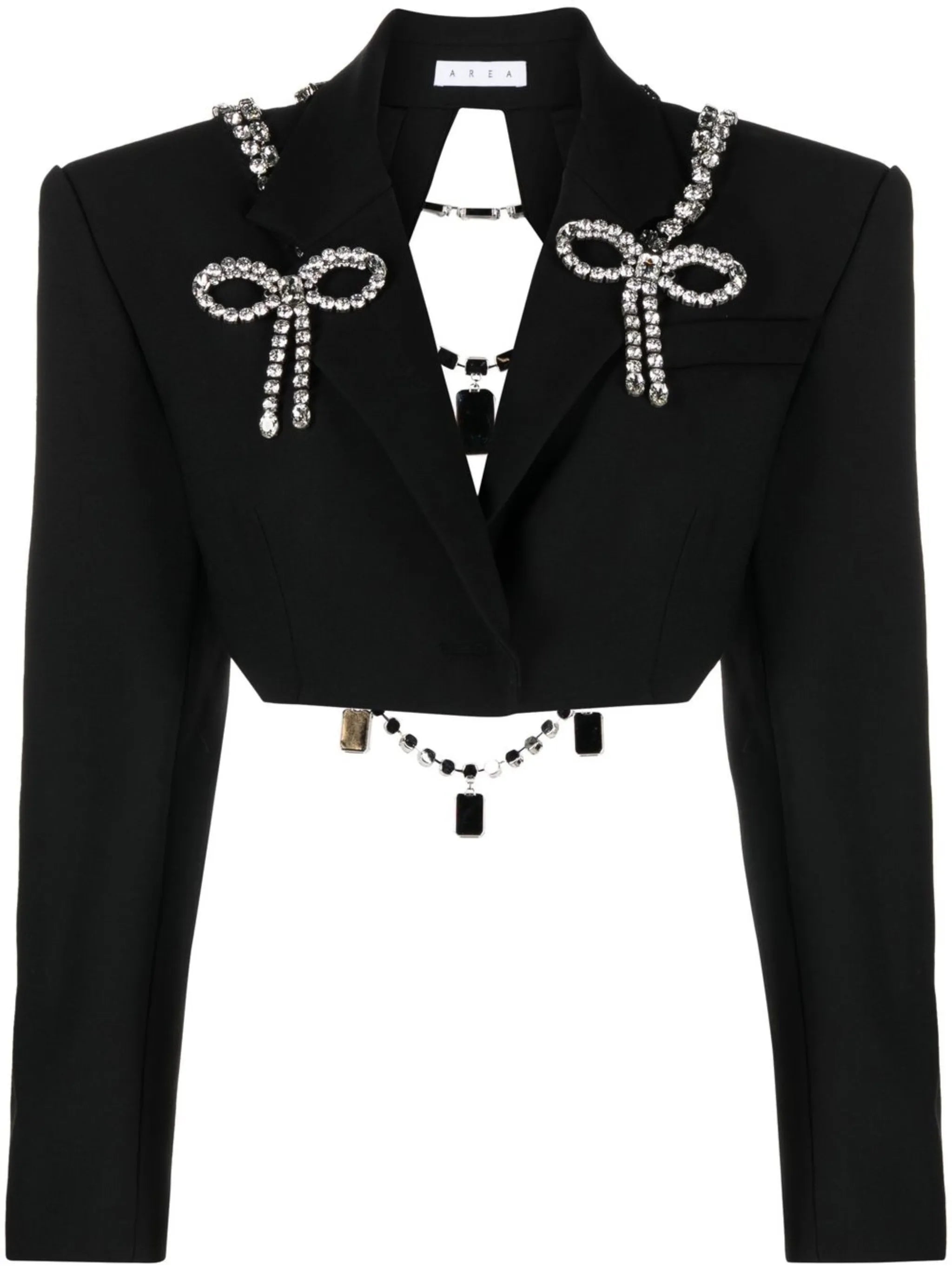 crystal-embellished cropped jacket
