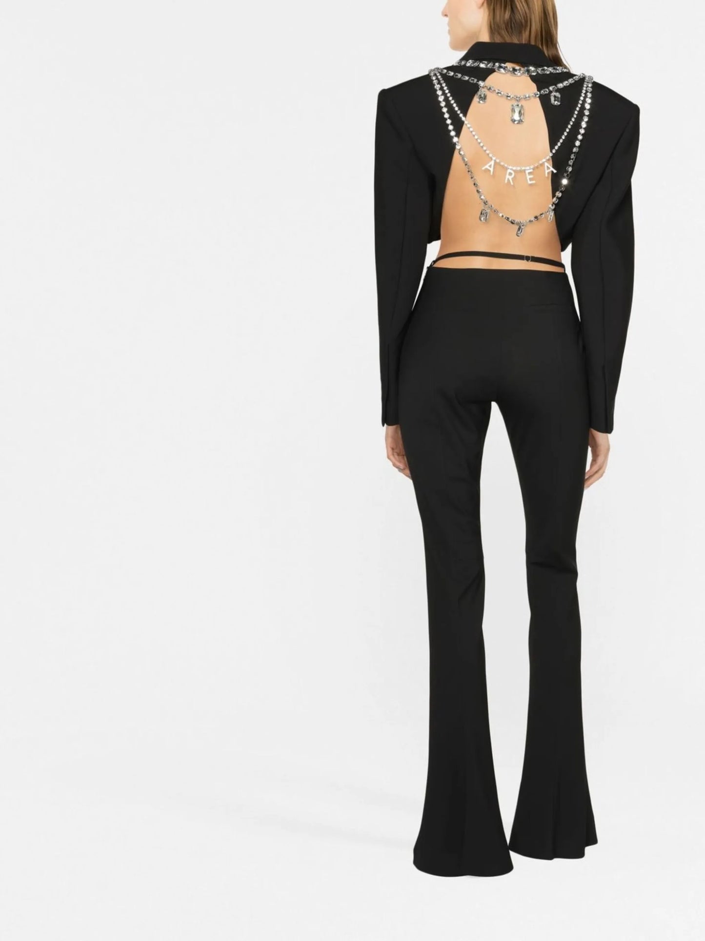 crystal-embellished cropped jacket
