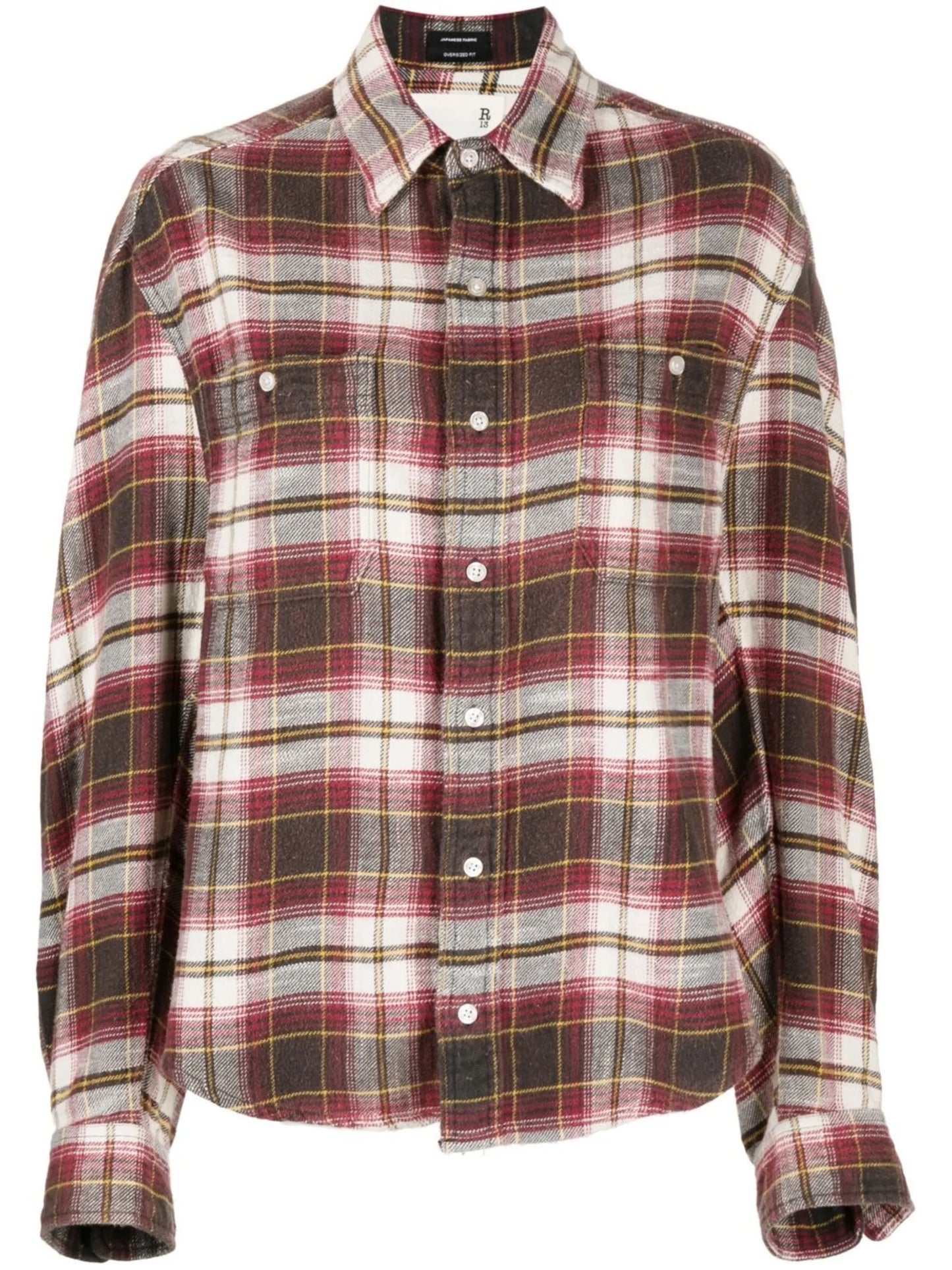 checked oversize shirt