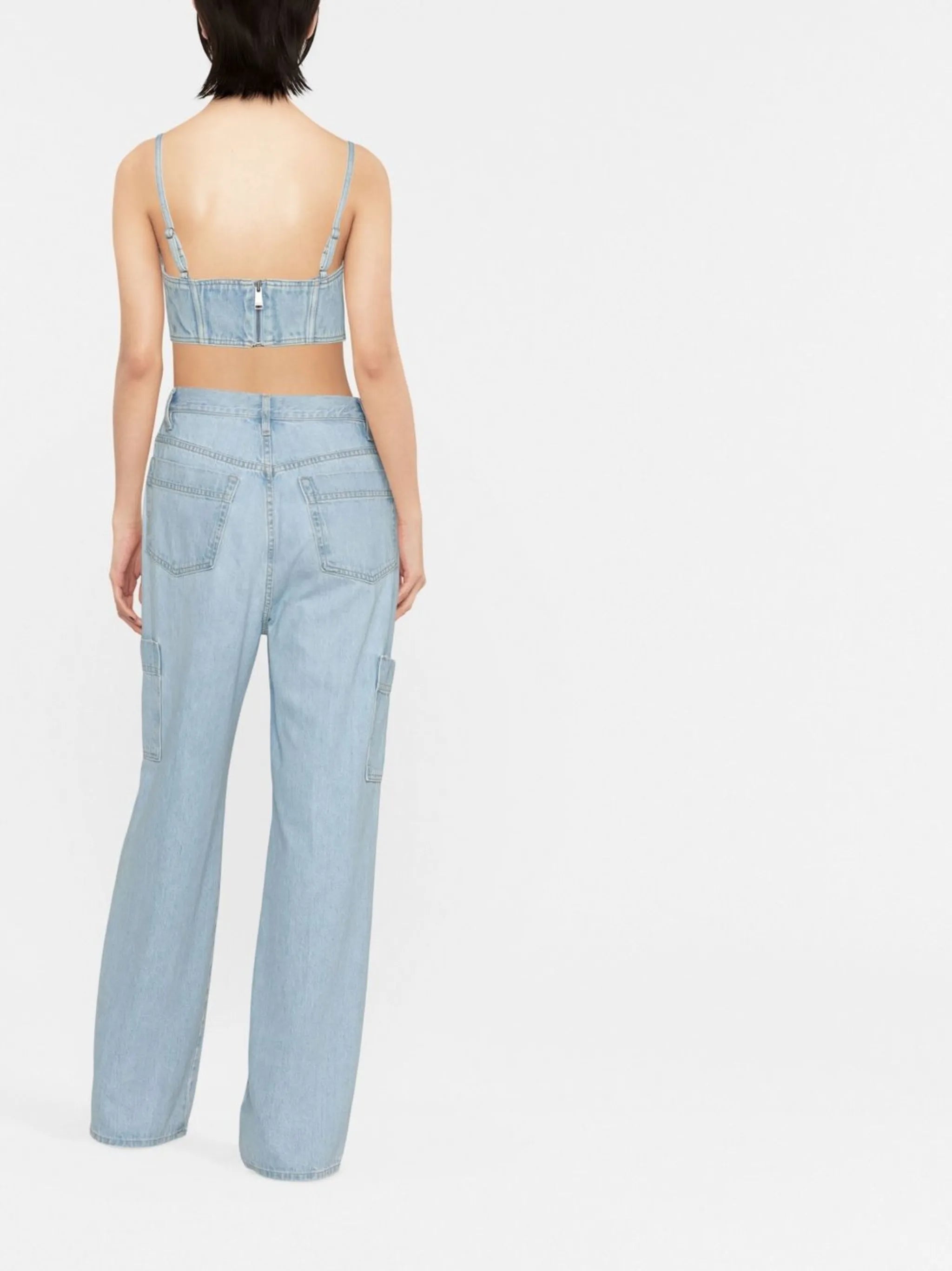 crystal-embellished crop top