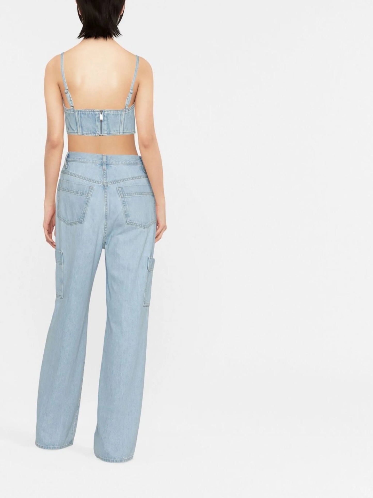 crystal-embellished crop top