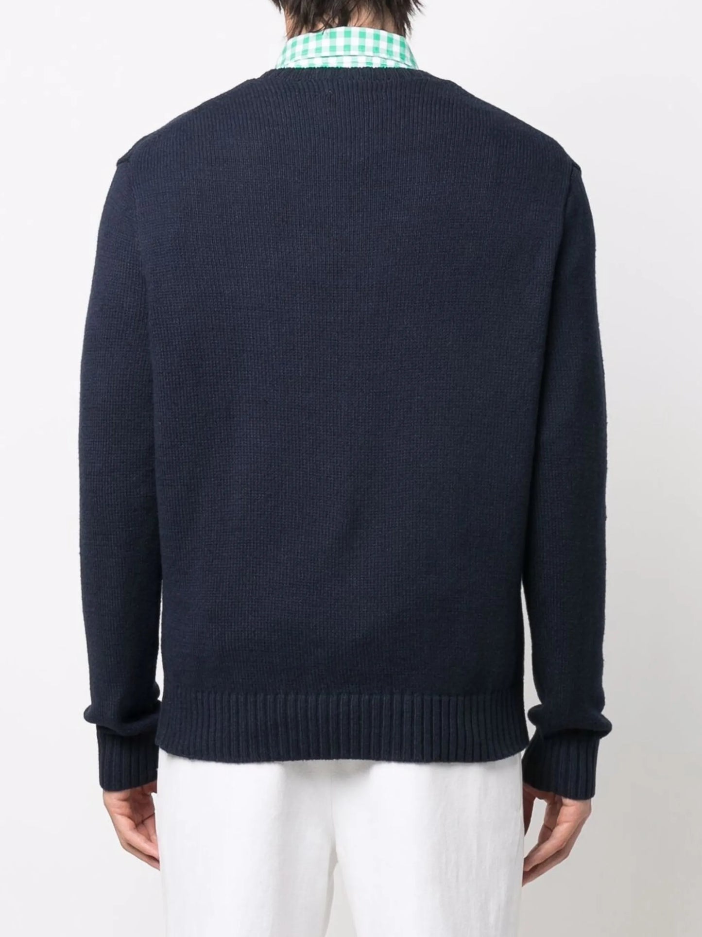 Polo Bear motif knitted jumper