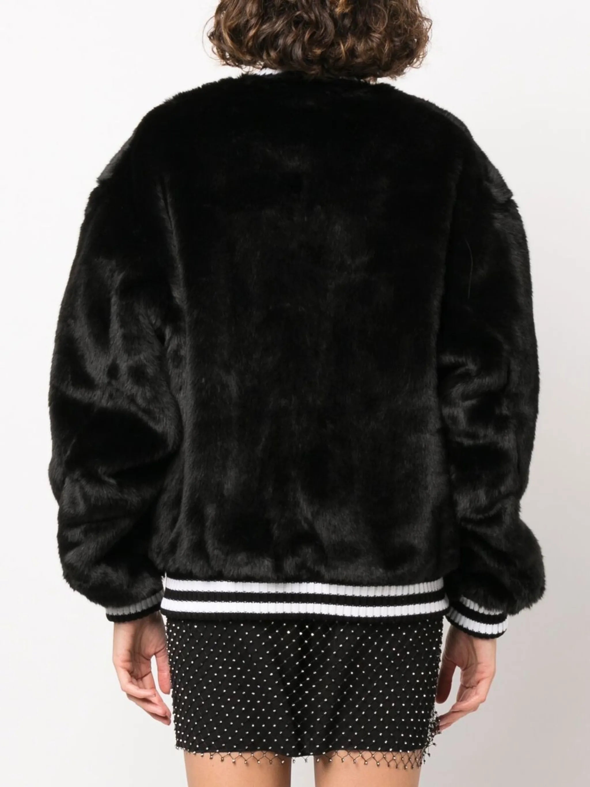 logo-print varsity jacket