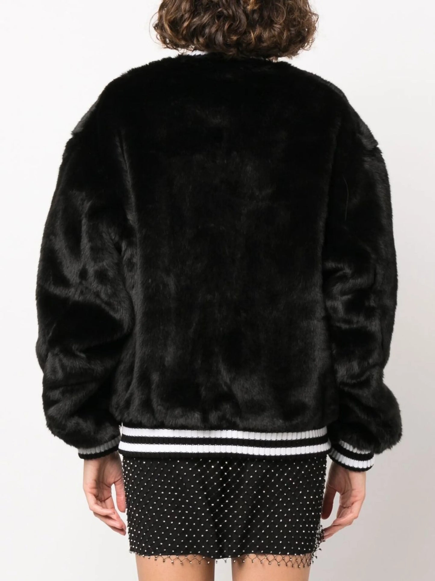 logo-print varsity jacket