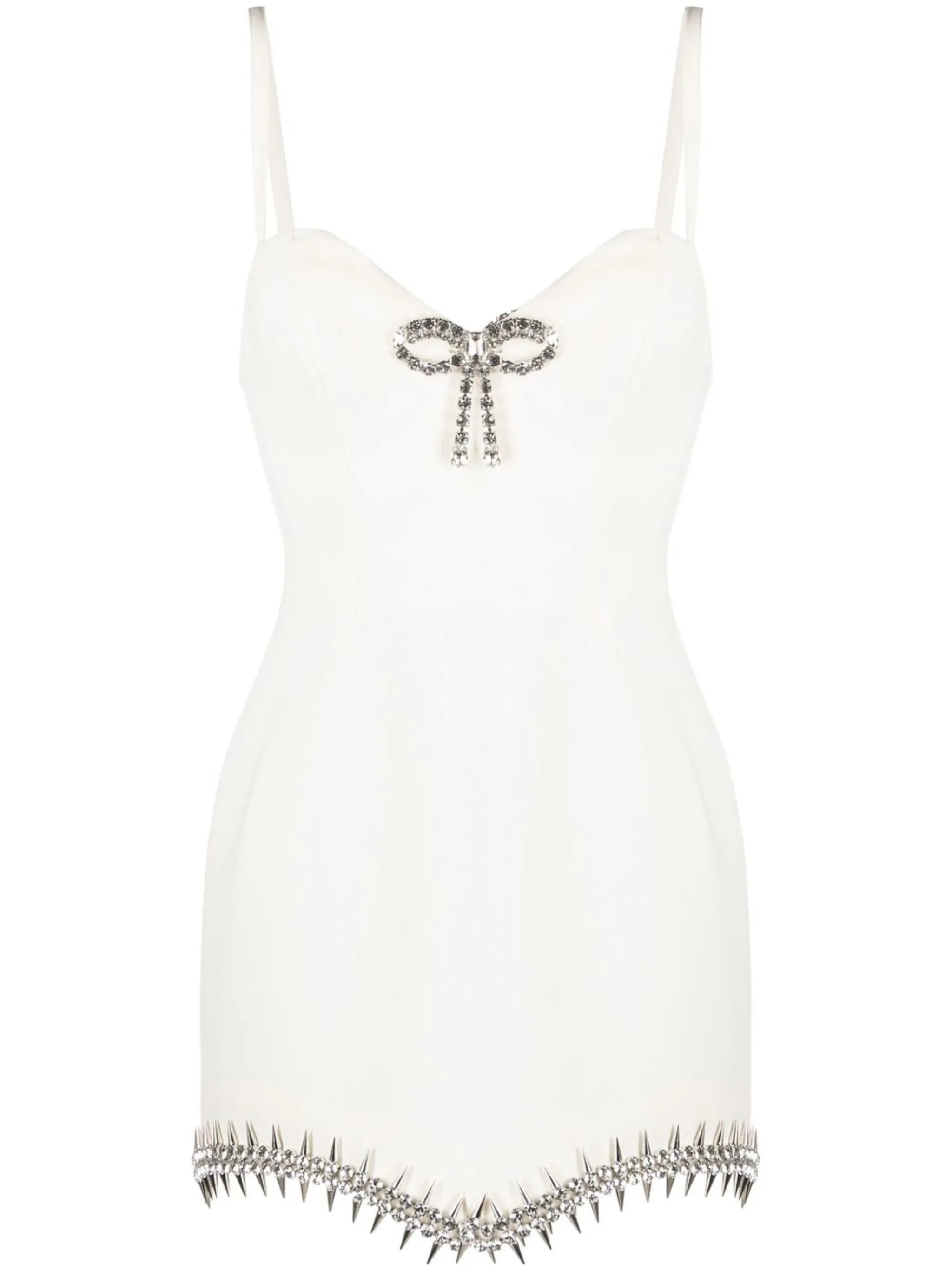 bow-detail mini dress