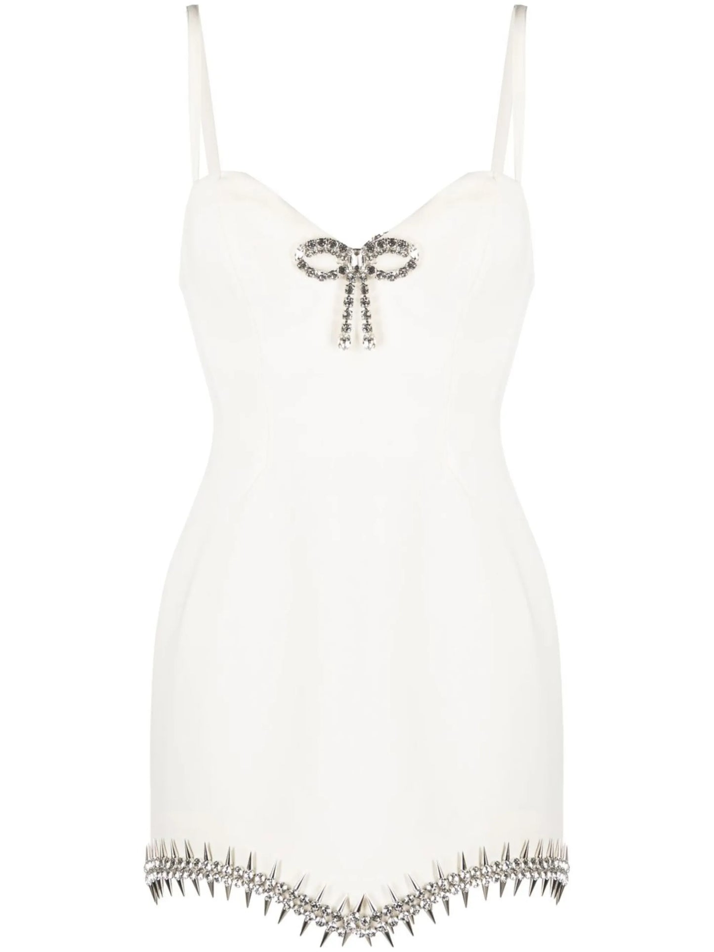 bow-detail mini dress