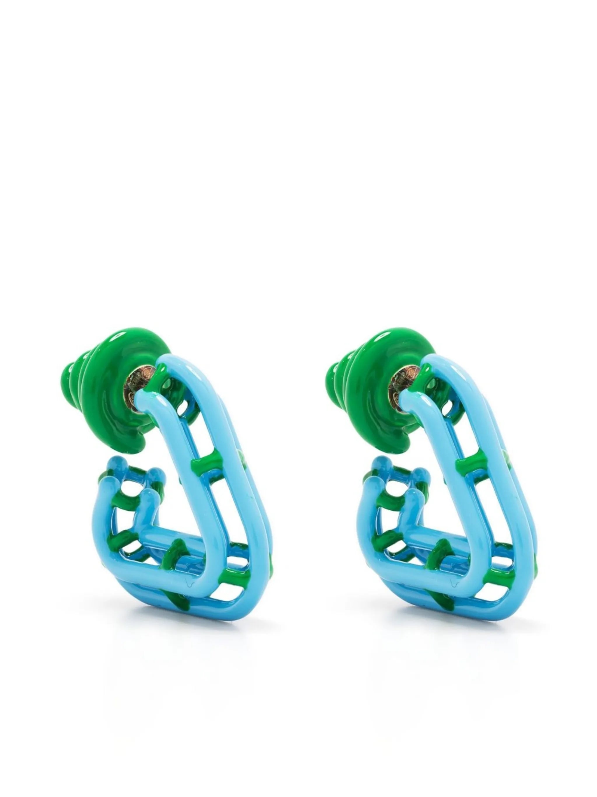 Triangle hoop earrings
