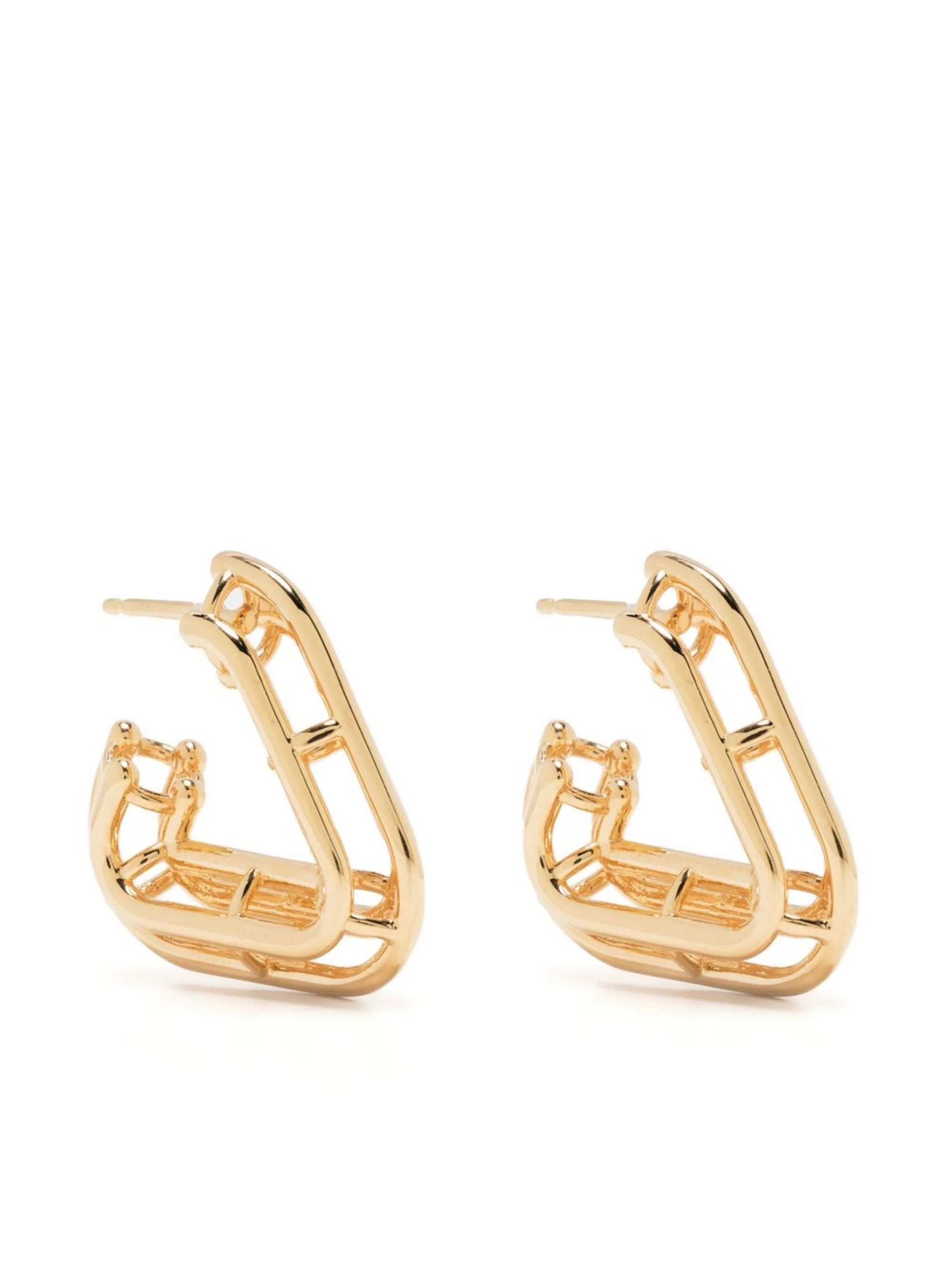 sculpted hoop earings