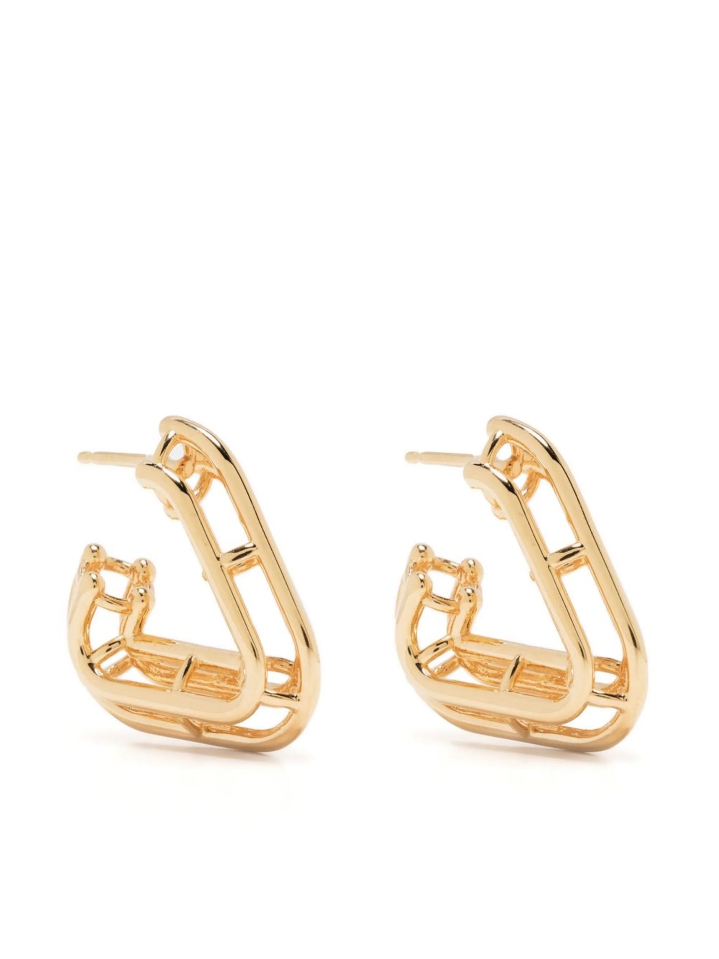 sculpted hoop earings
