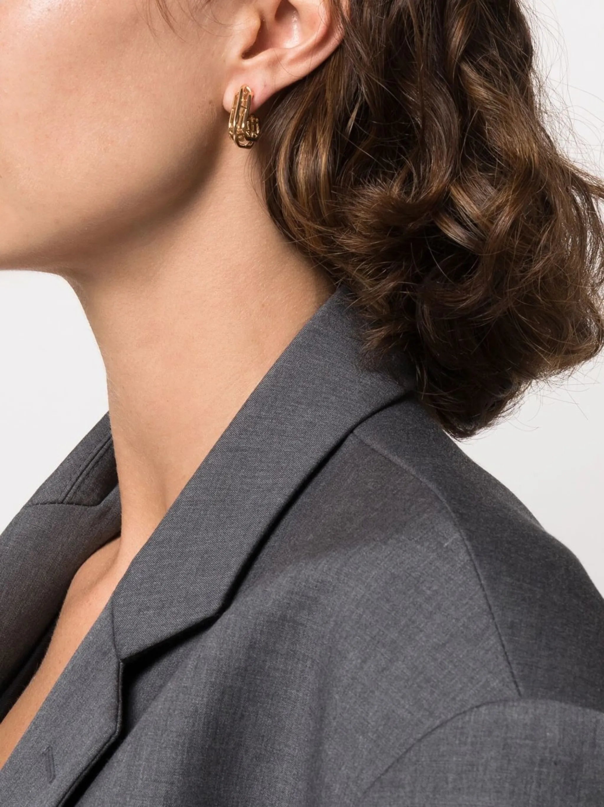 sculpted hoop earings