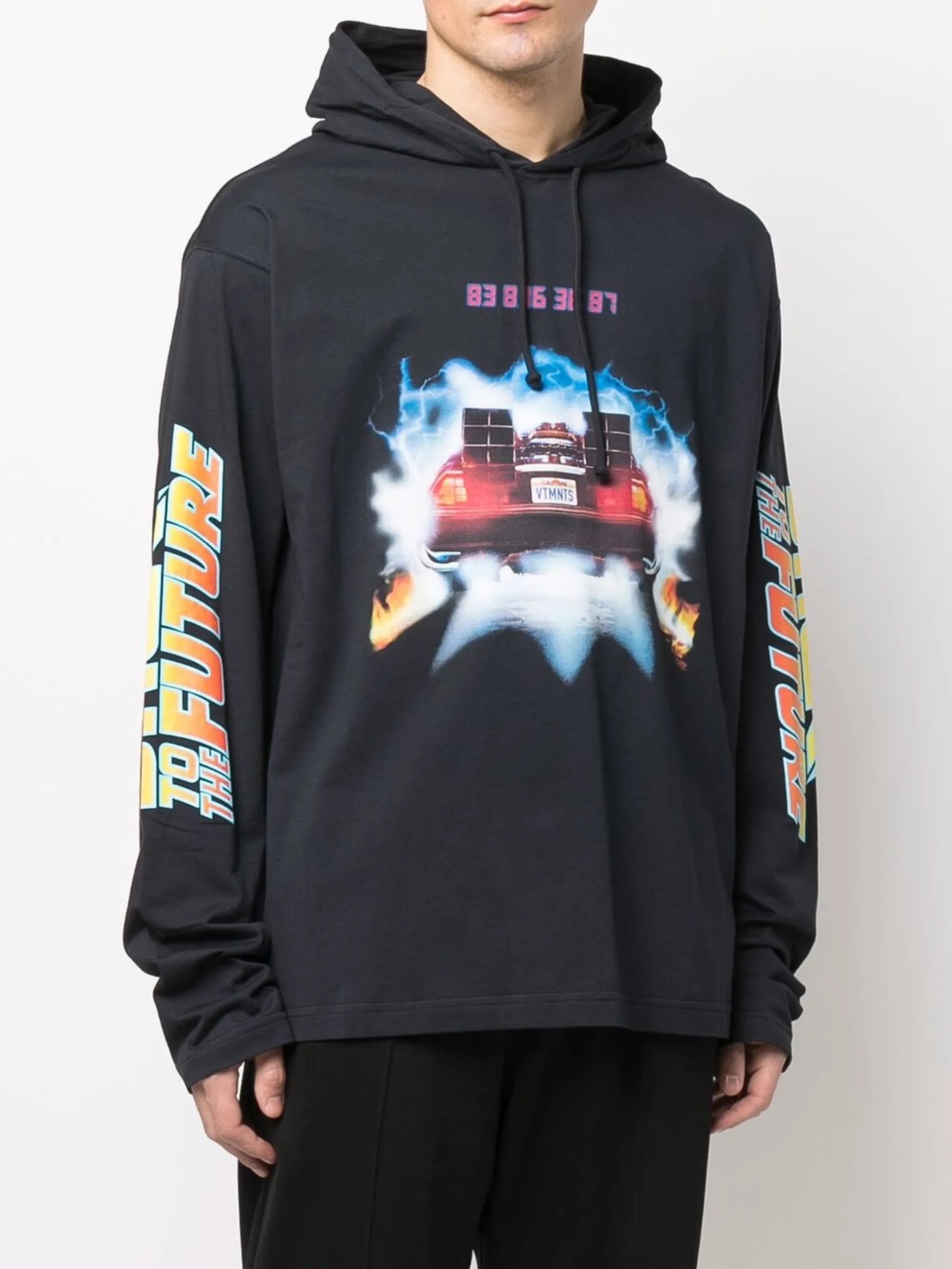 Back to the Future print hoodie