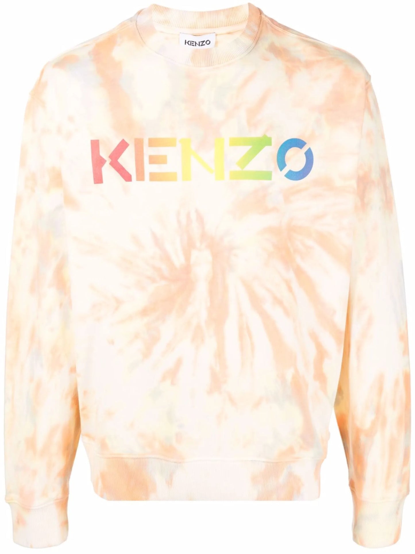logo-print tie-dye sweatshirt