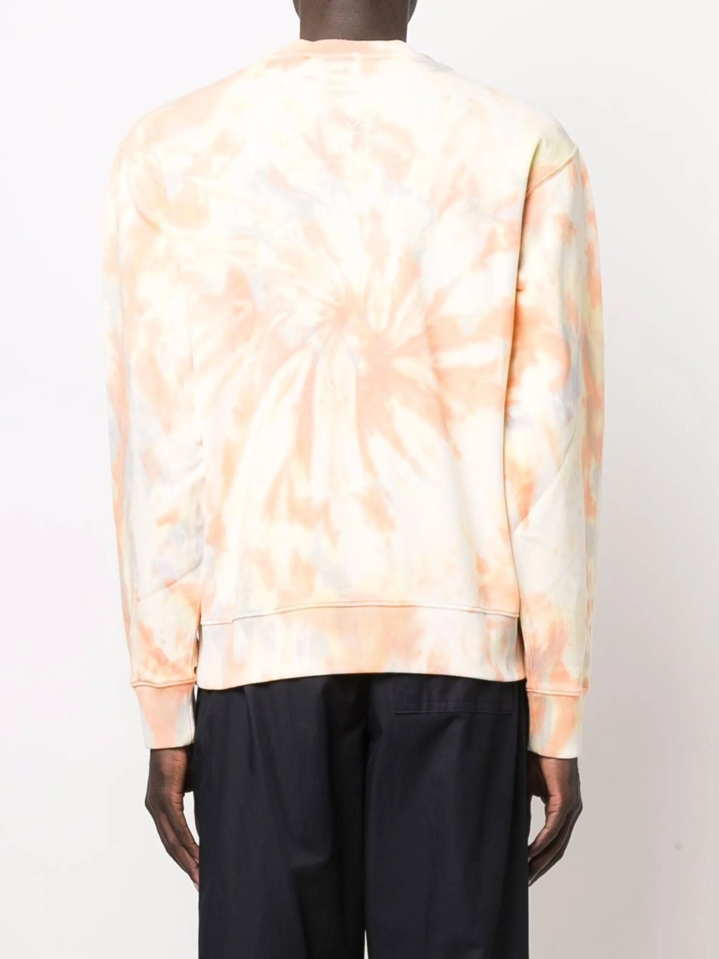 logo-print tie-dye sweatshirt
