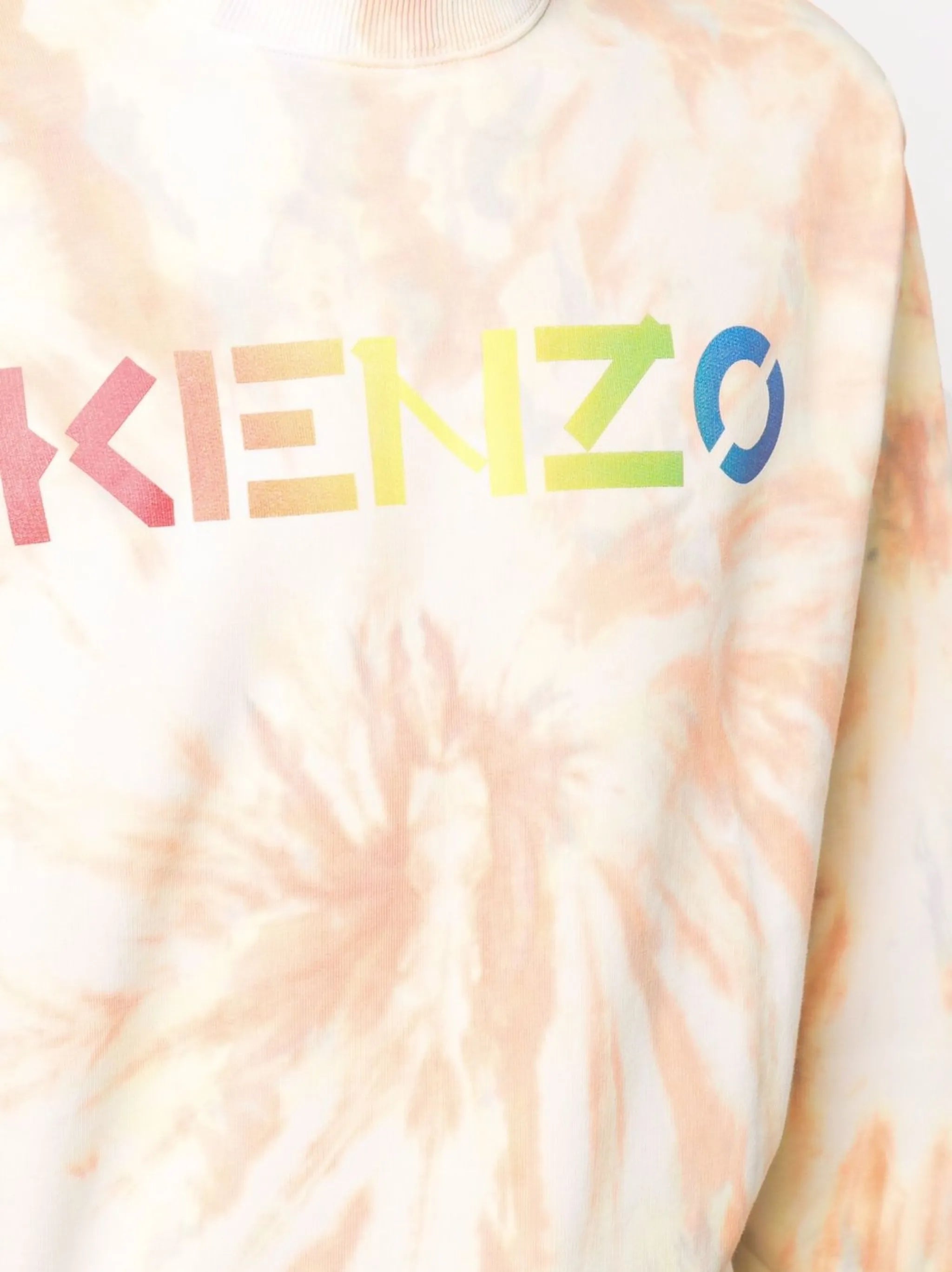 logo-print tie-dye sweatshirt