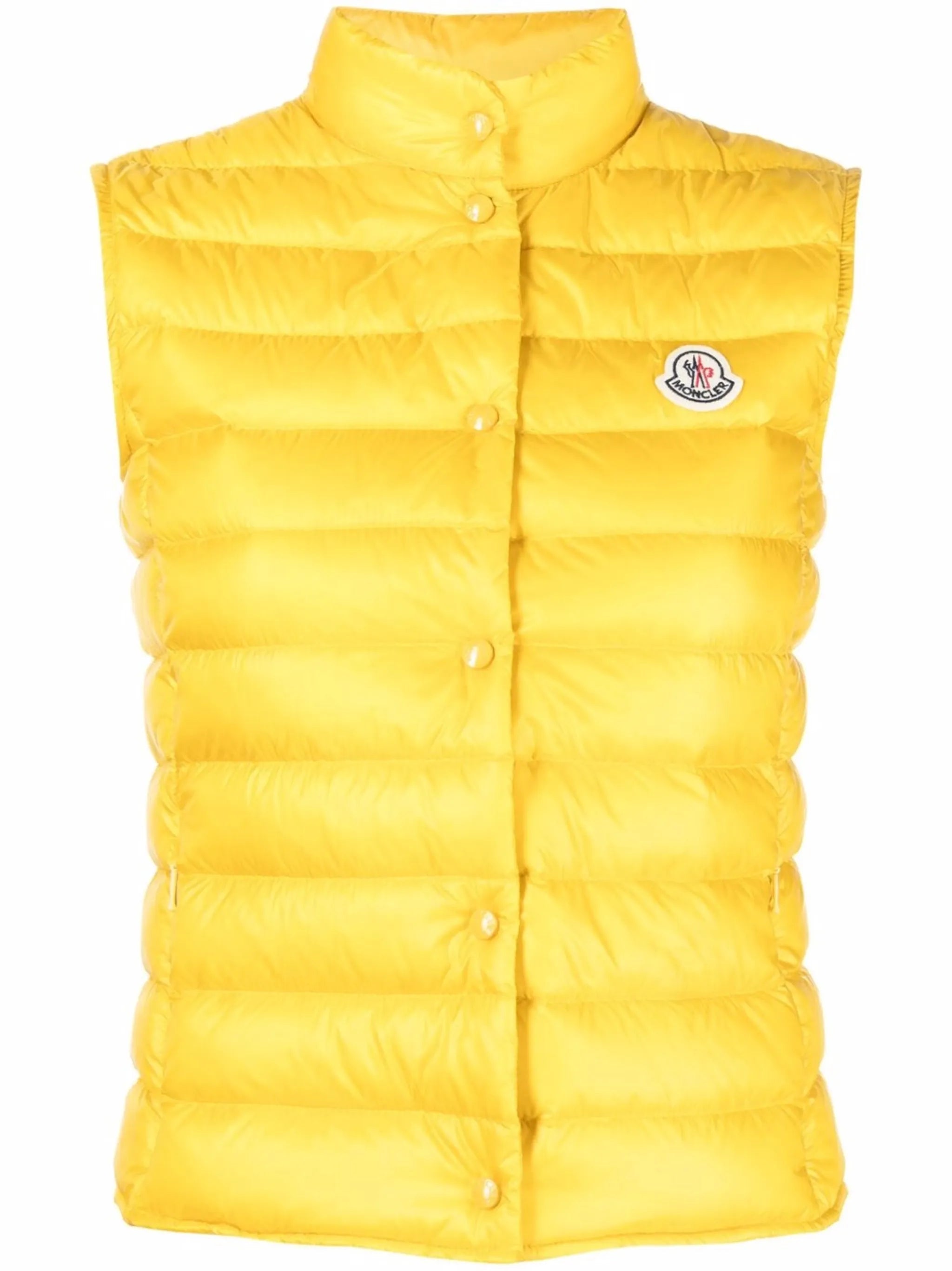padded down logo gilet