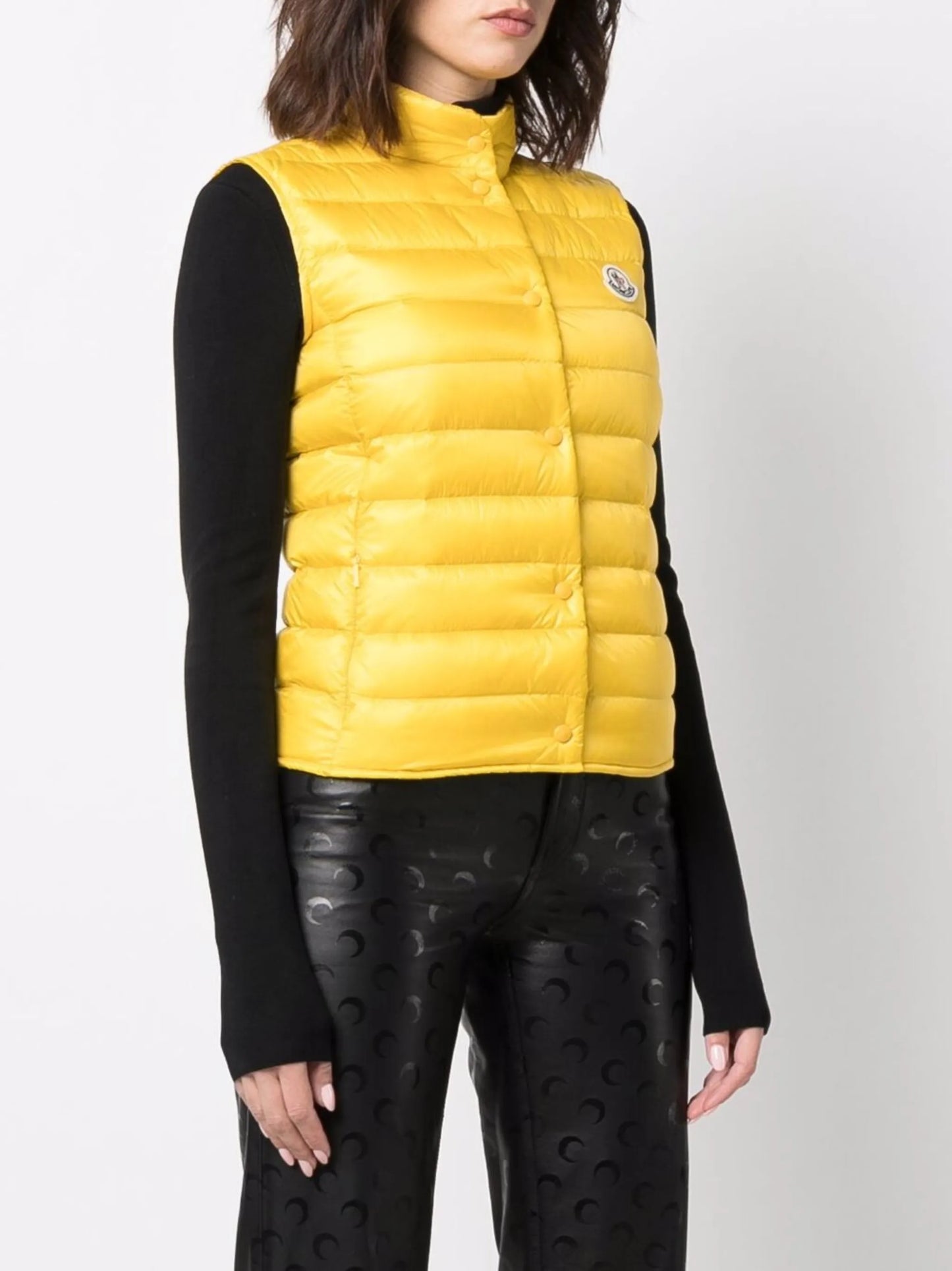 padded down logo gilet