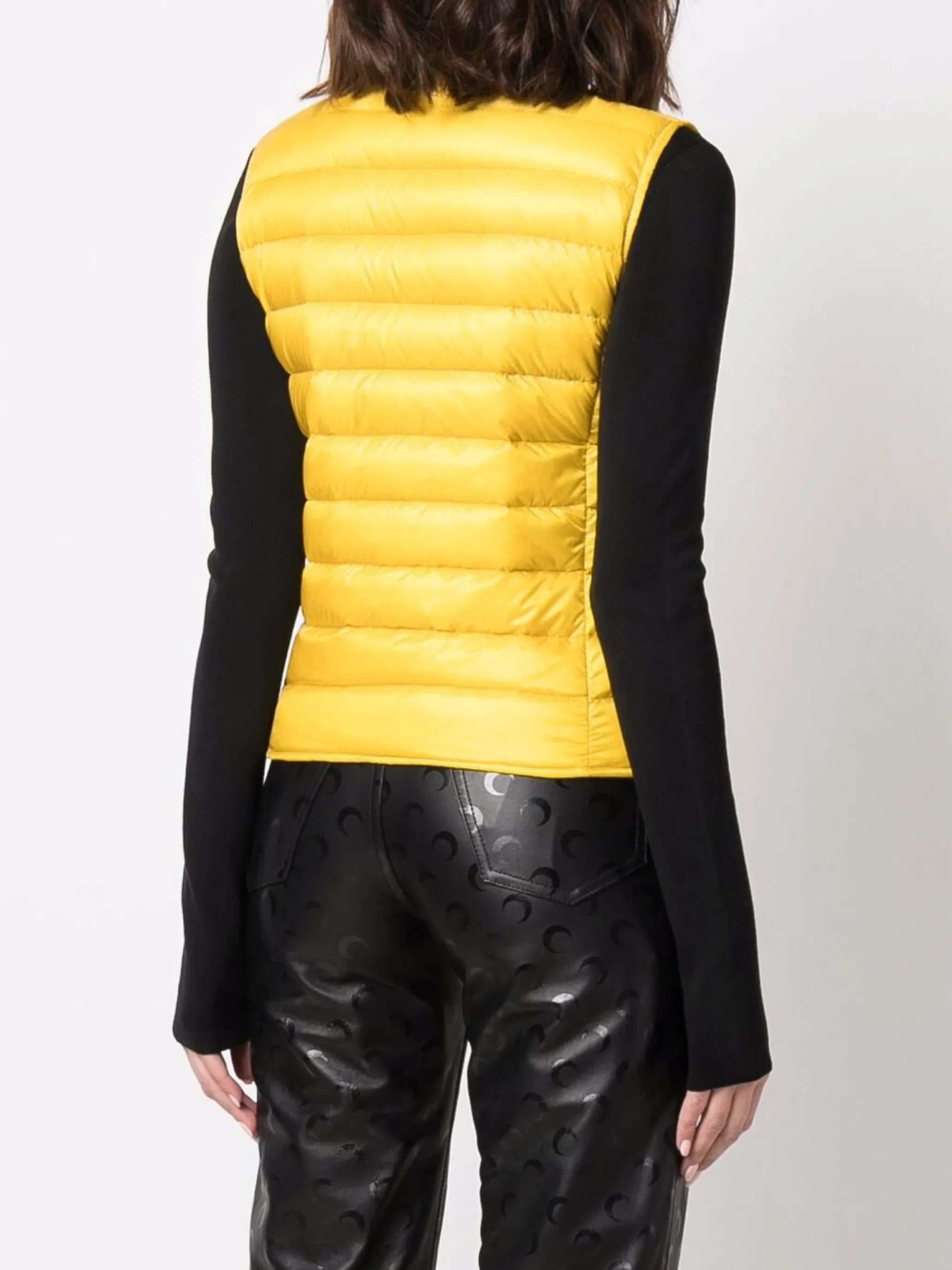 padded down logo gilet