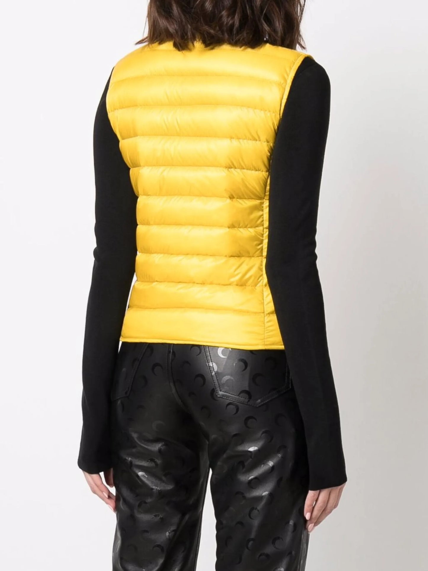 padded down logo gilet