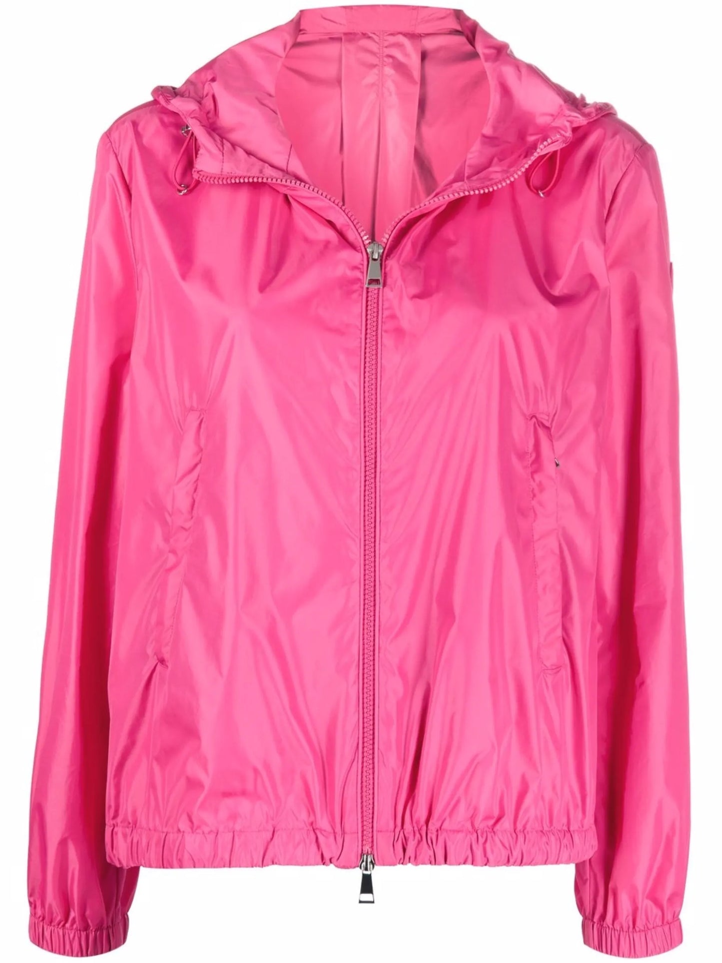 hooded zipped windbreaker