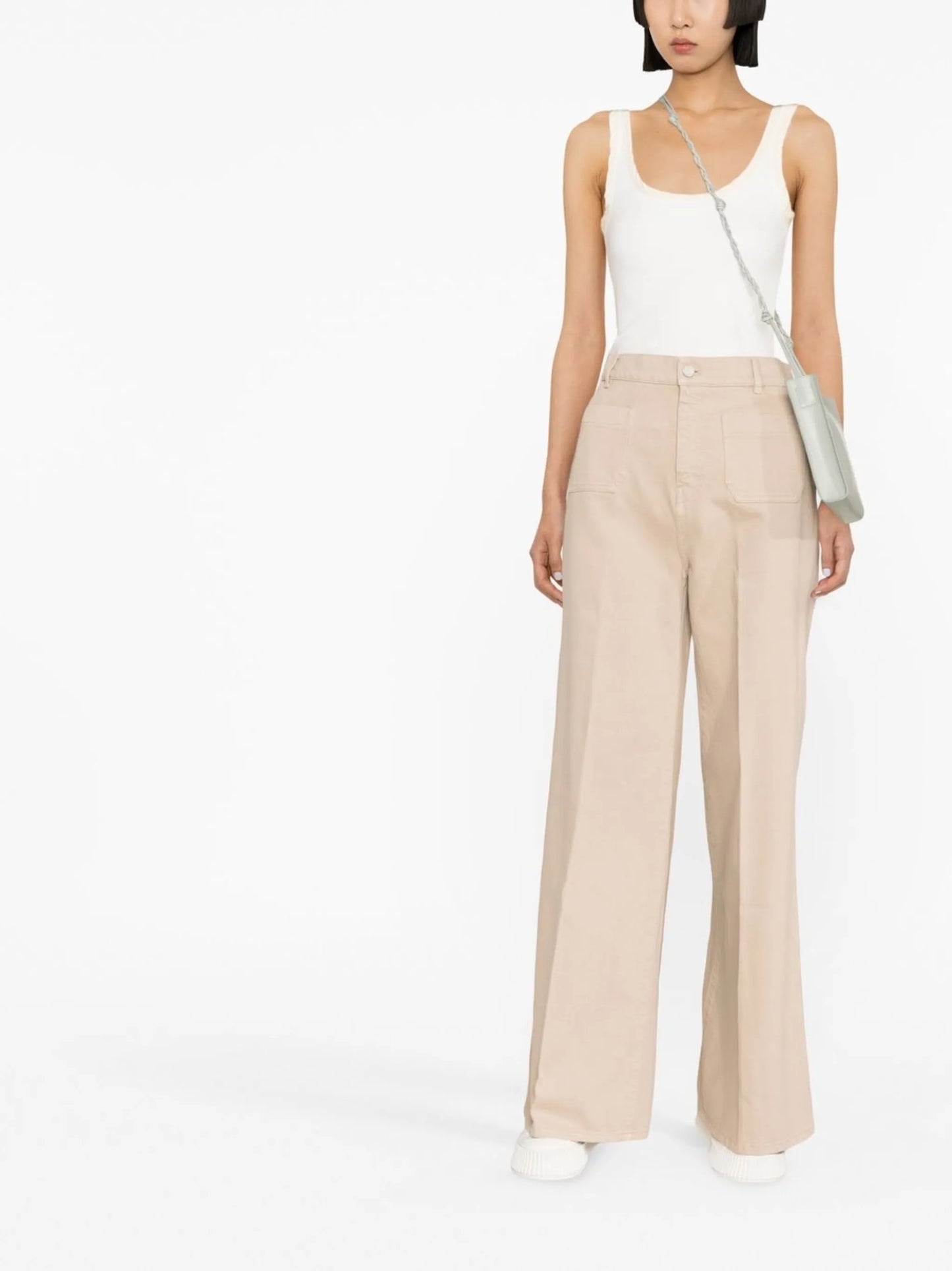 cotton wide trousers