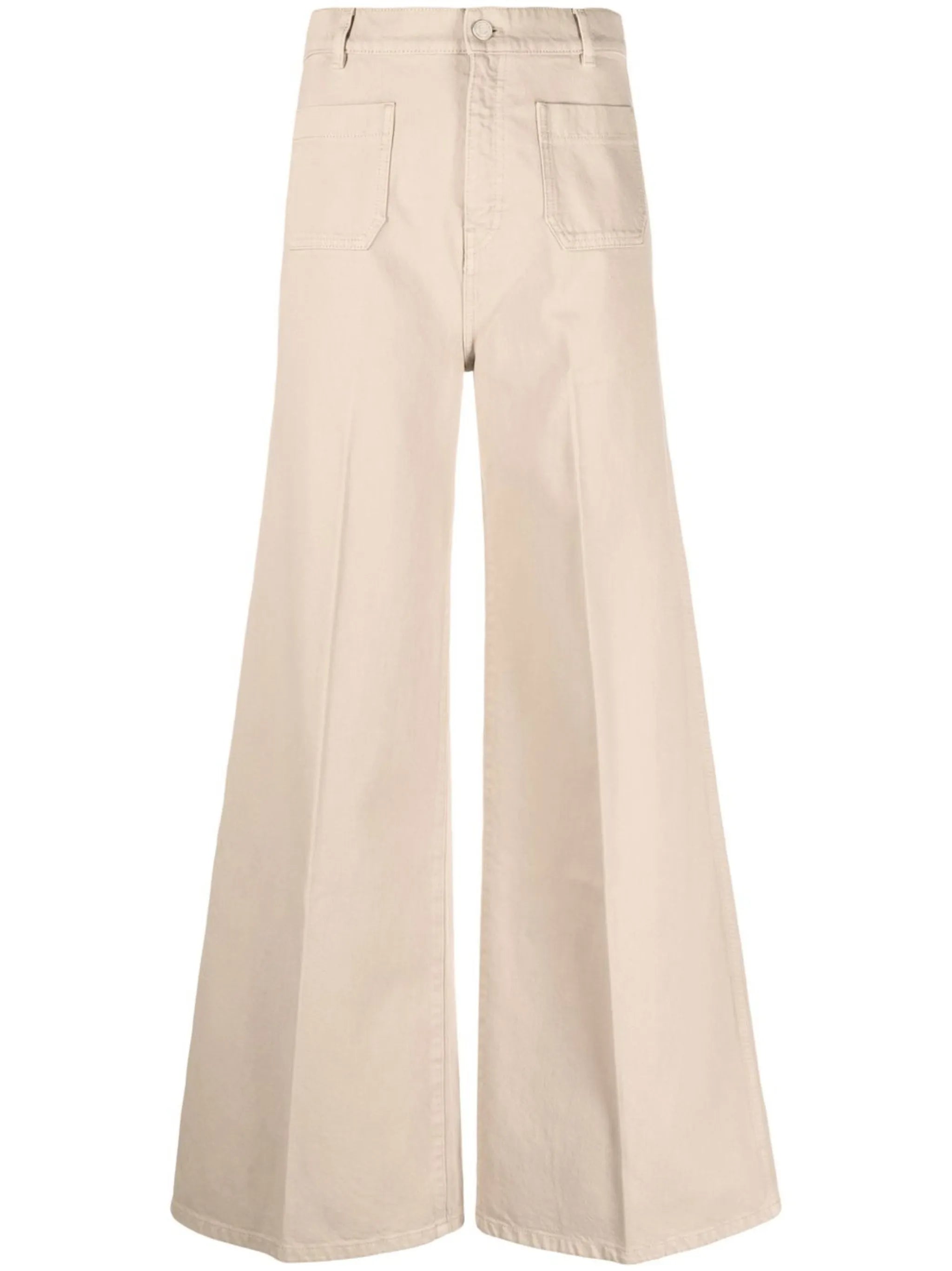 cotton wide trousers