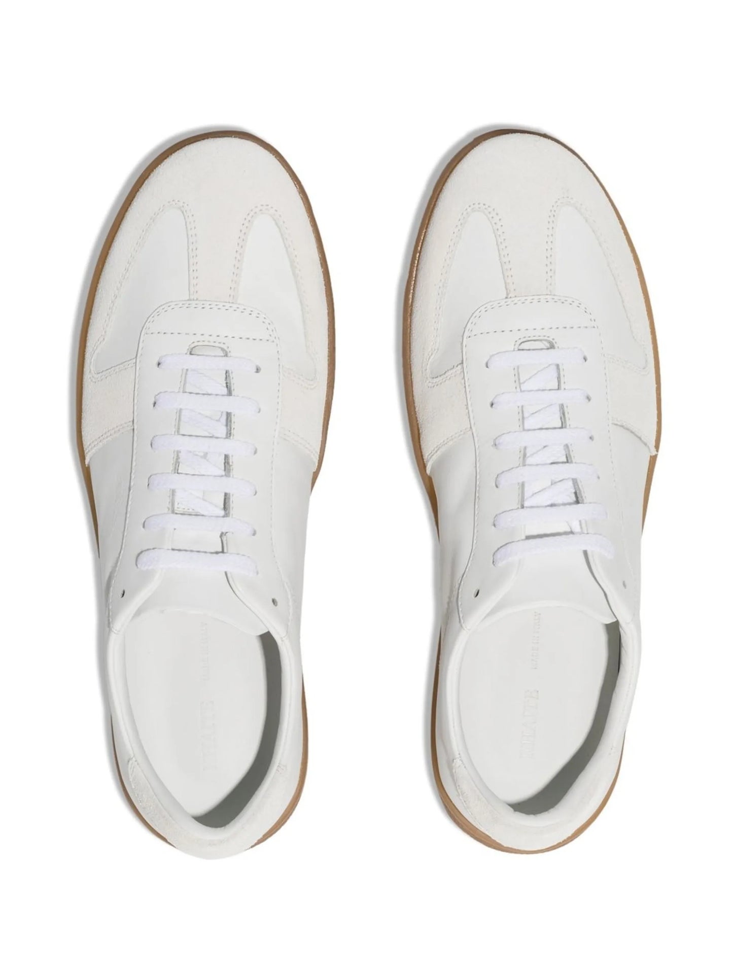 panelled low top sneakers