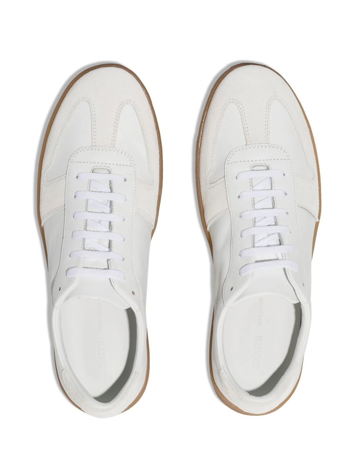panelled low top sneakers