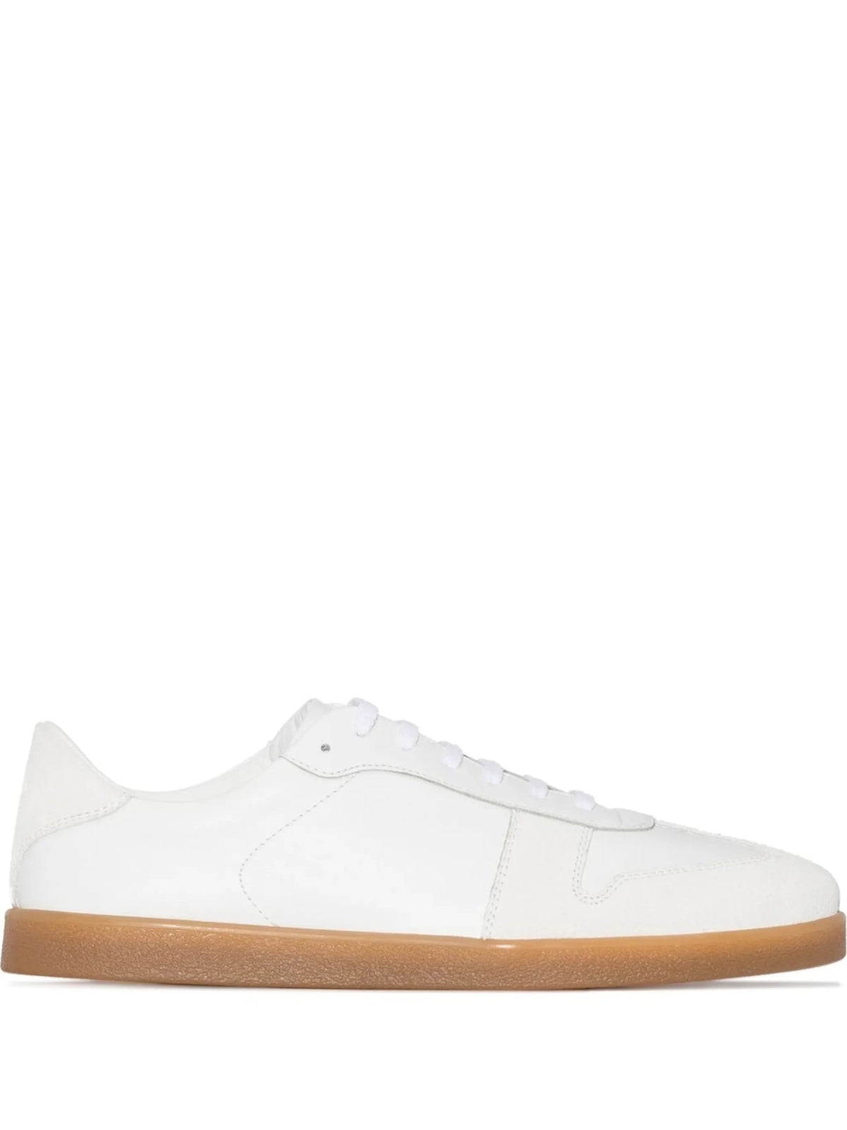 panelled low top sneakers