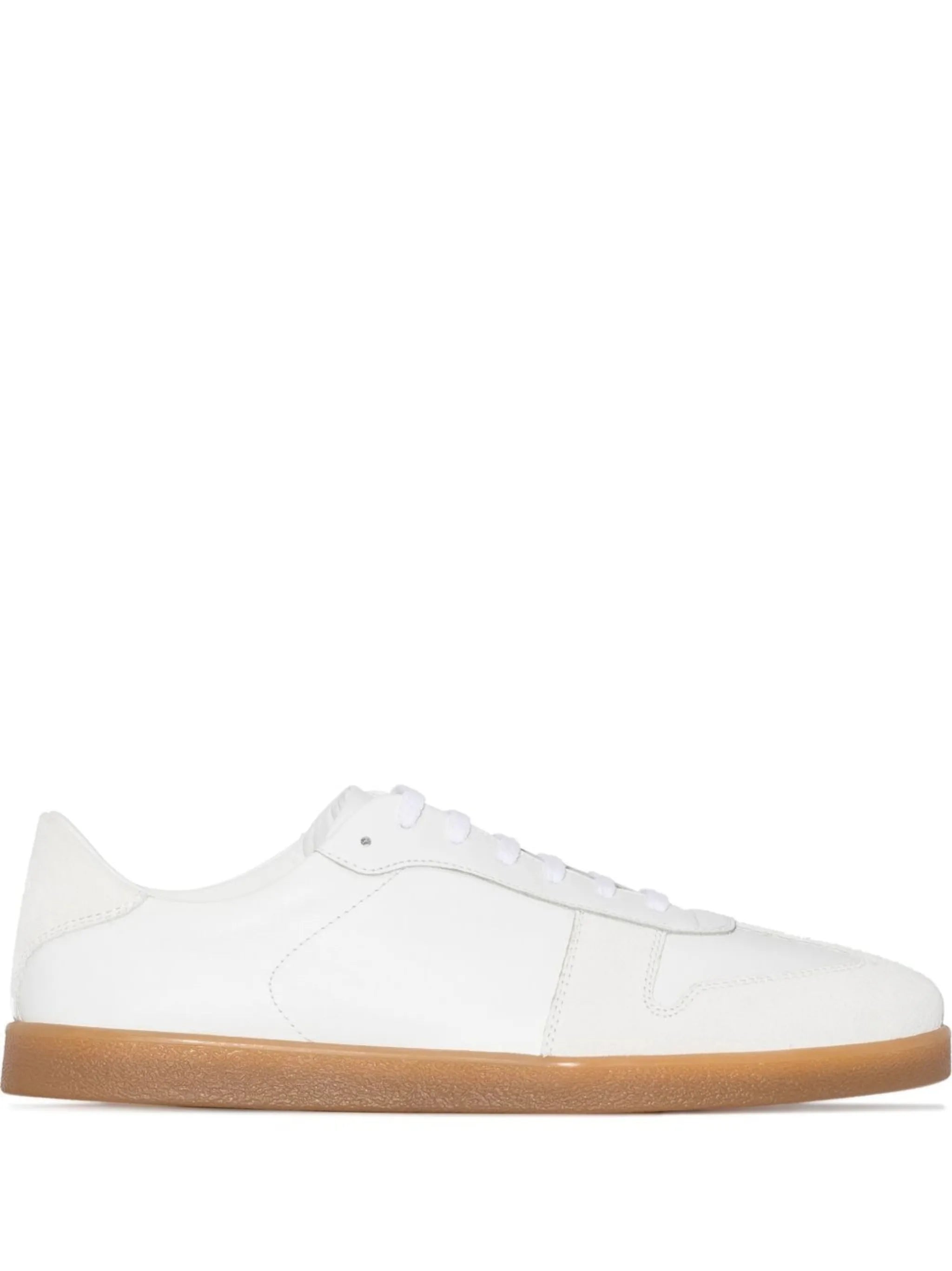panelled low top sneakers