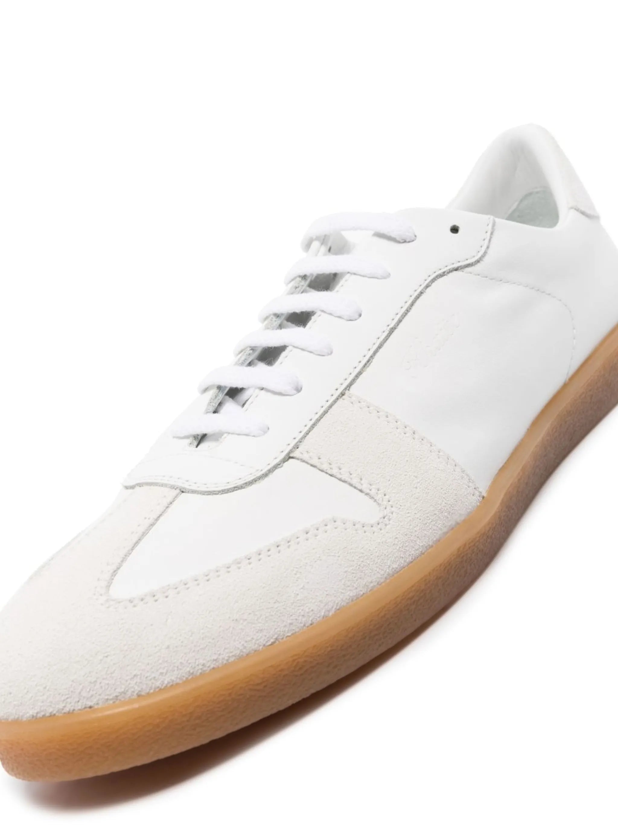 panelled low top sneakers
