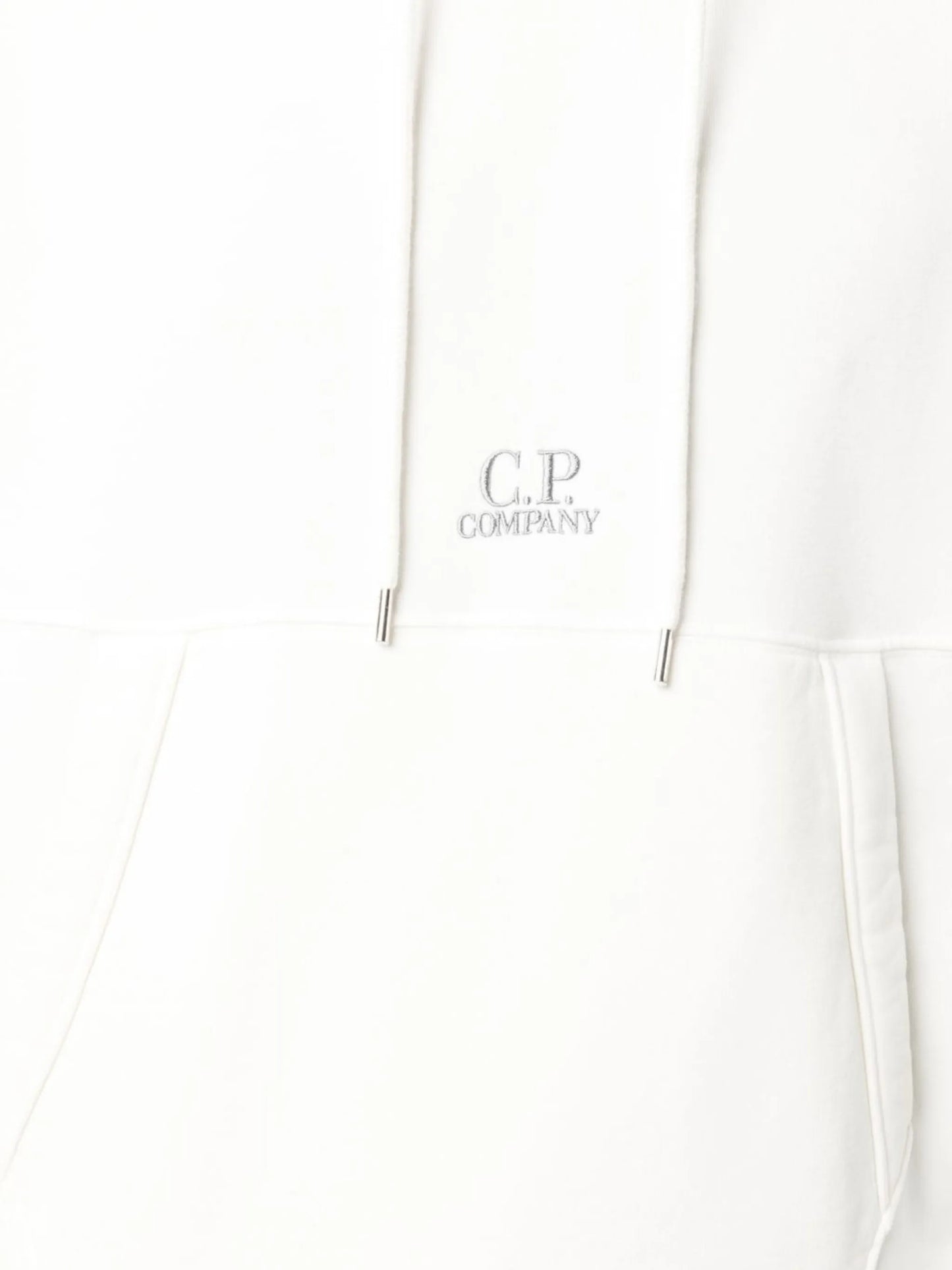 brushed-fleece drawstring hoodie