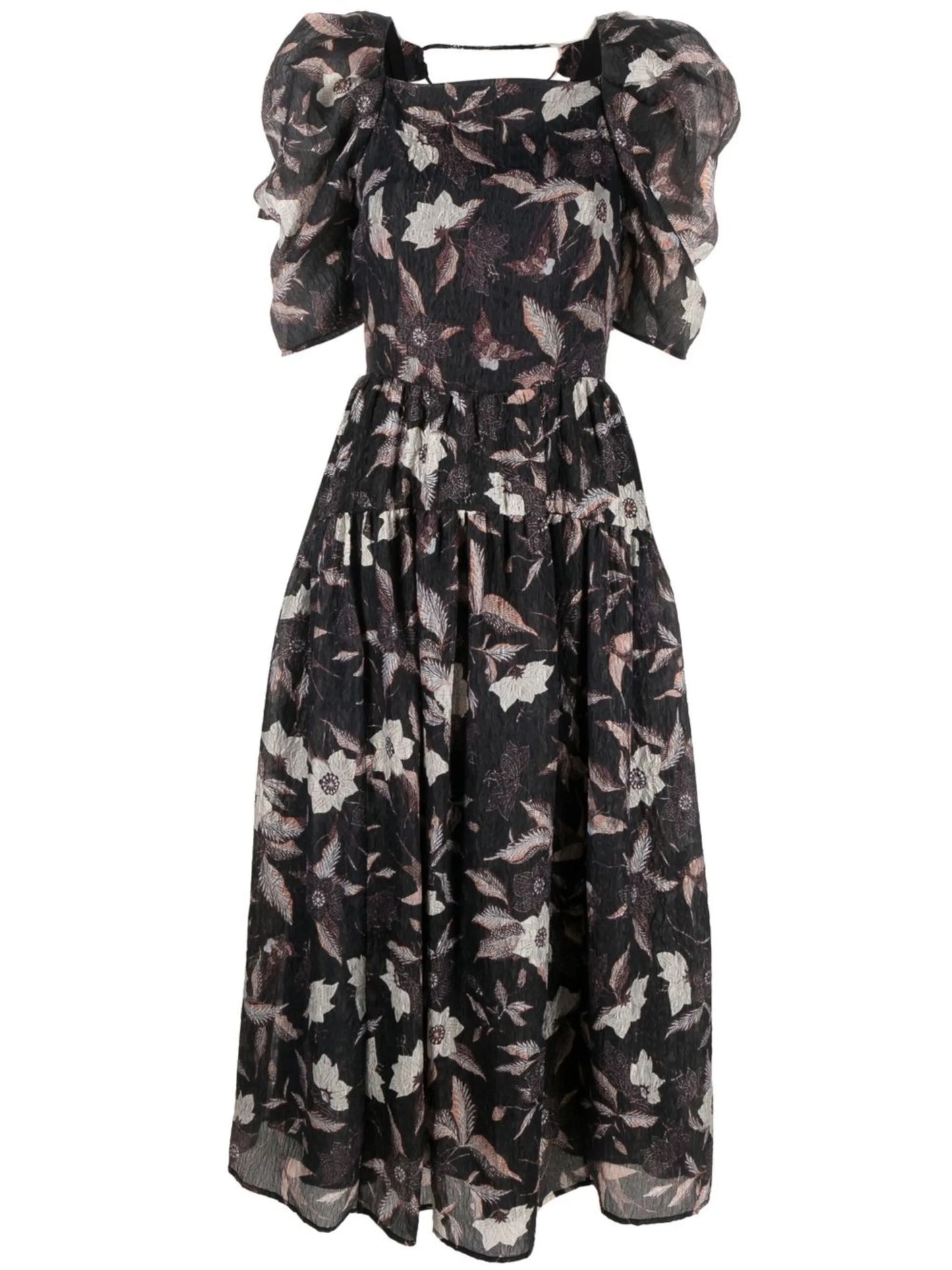 Talia lace-up maxi dress