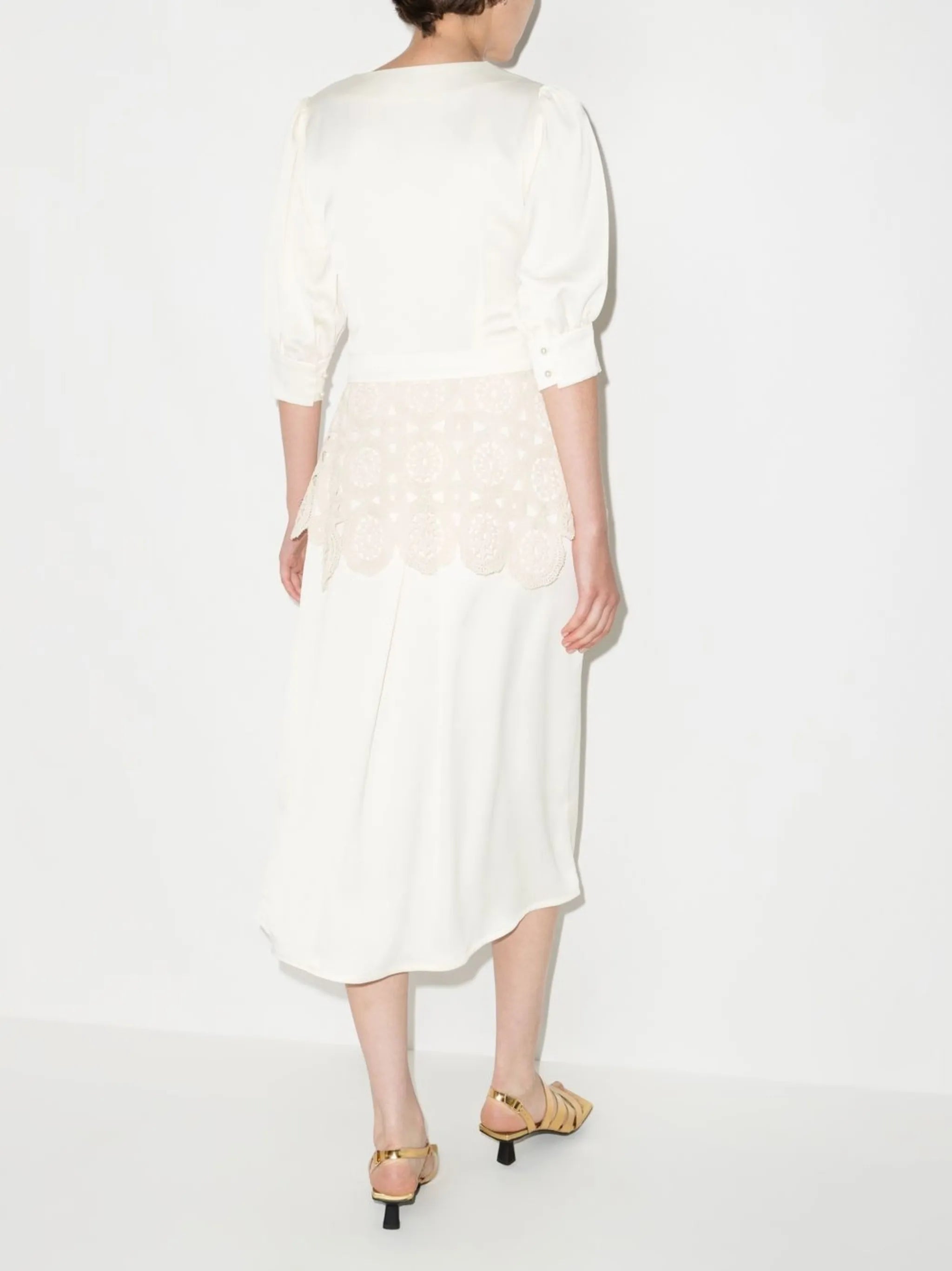 long-sleeve tiered dress