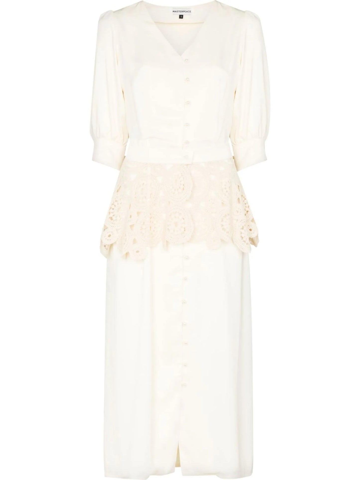 long-sleeve tiered dress