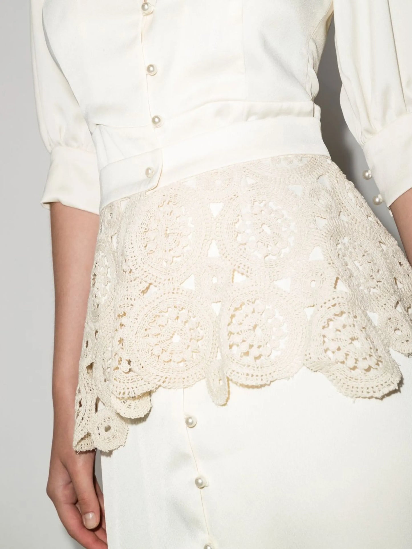 long-sleeve tiered dress
