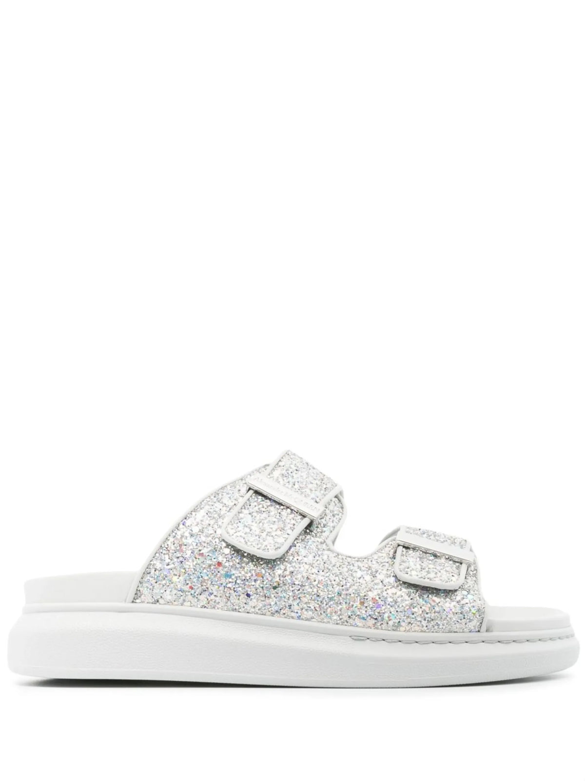 chunky flatform double-strap sandals