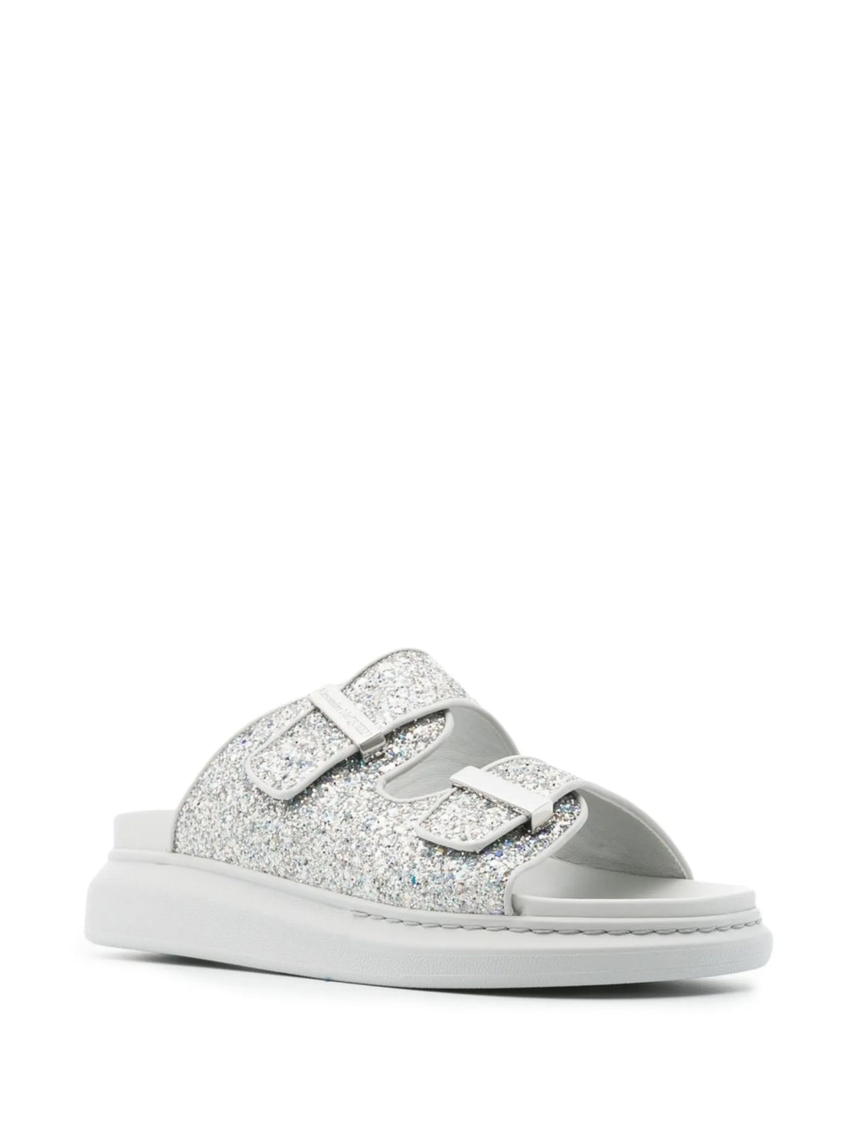 chunky flatform double-strap sandals