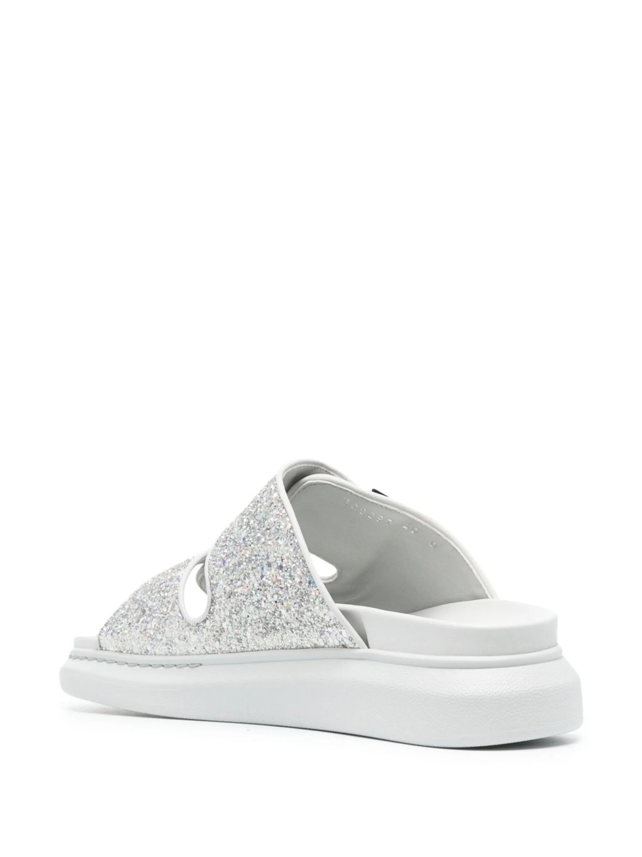 chunky flatform double-strap sandals